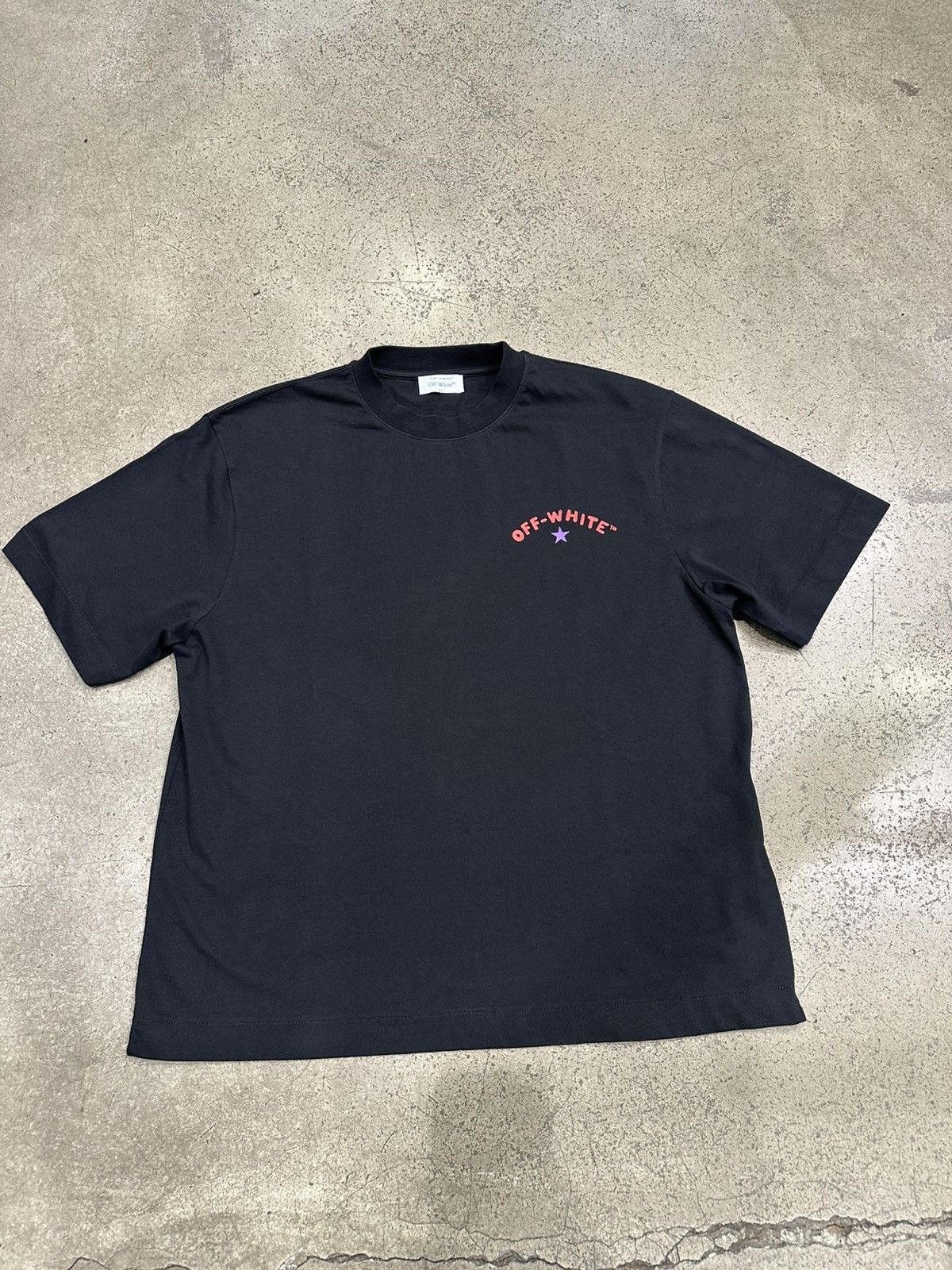 Off-White OFF-WHITE - Star Arrow Skate T-Shirt Black White Size US M / EU 48-50 / 2 - 1 Thumbnail
