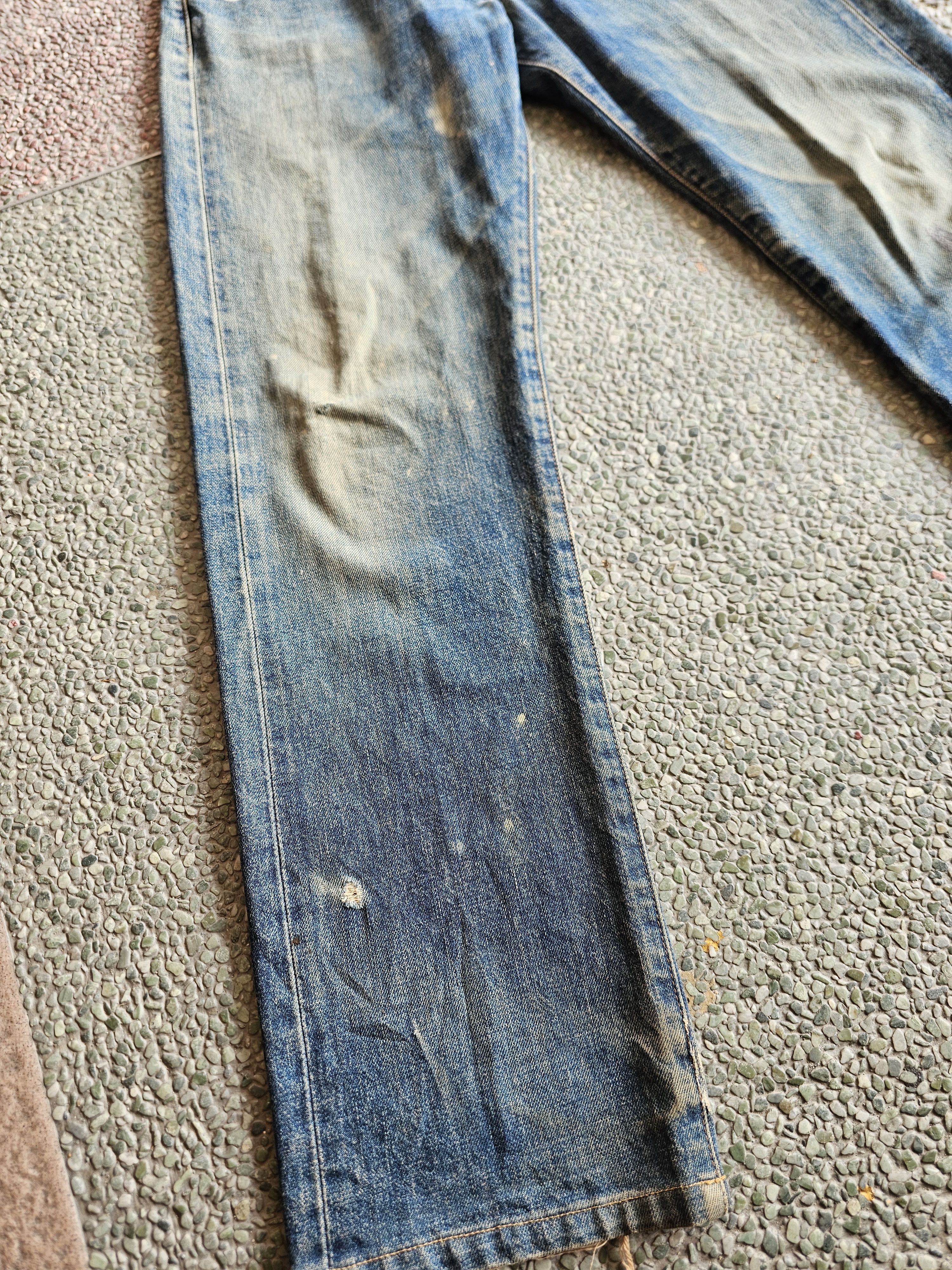 Levi's Vintage Clothing Levi’s 502 Selvedge Jeans - Heavy Fade - Worn Vintage W30 Size US 30 / EU 46 - 5 Thumbnail