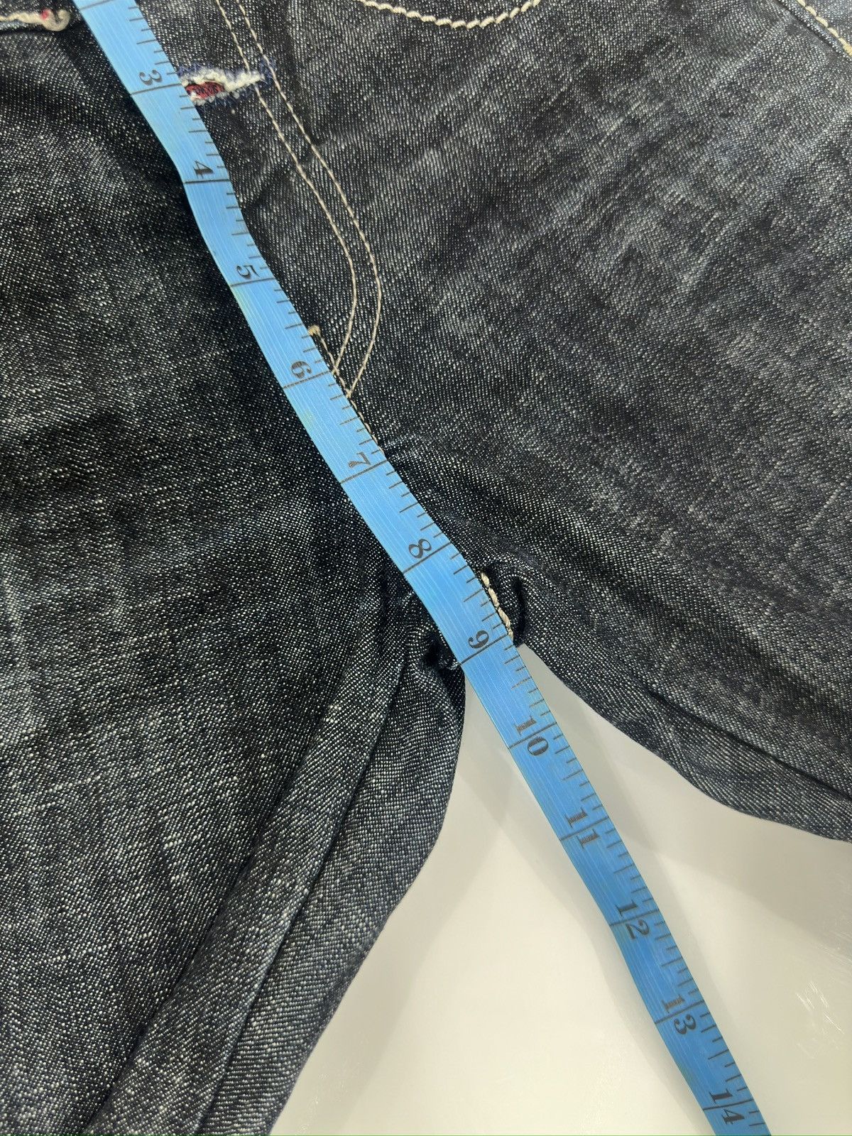 If Six Was Nine × Le Grande Bleu (L.G.B.) × Marithe + Francois Girbaud MARITHE FRANCOIS GIRBAUD Pants Biker Utility Denim Size US 29 - 14 Thumbnail