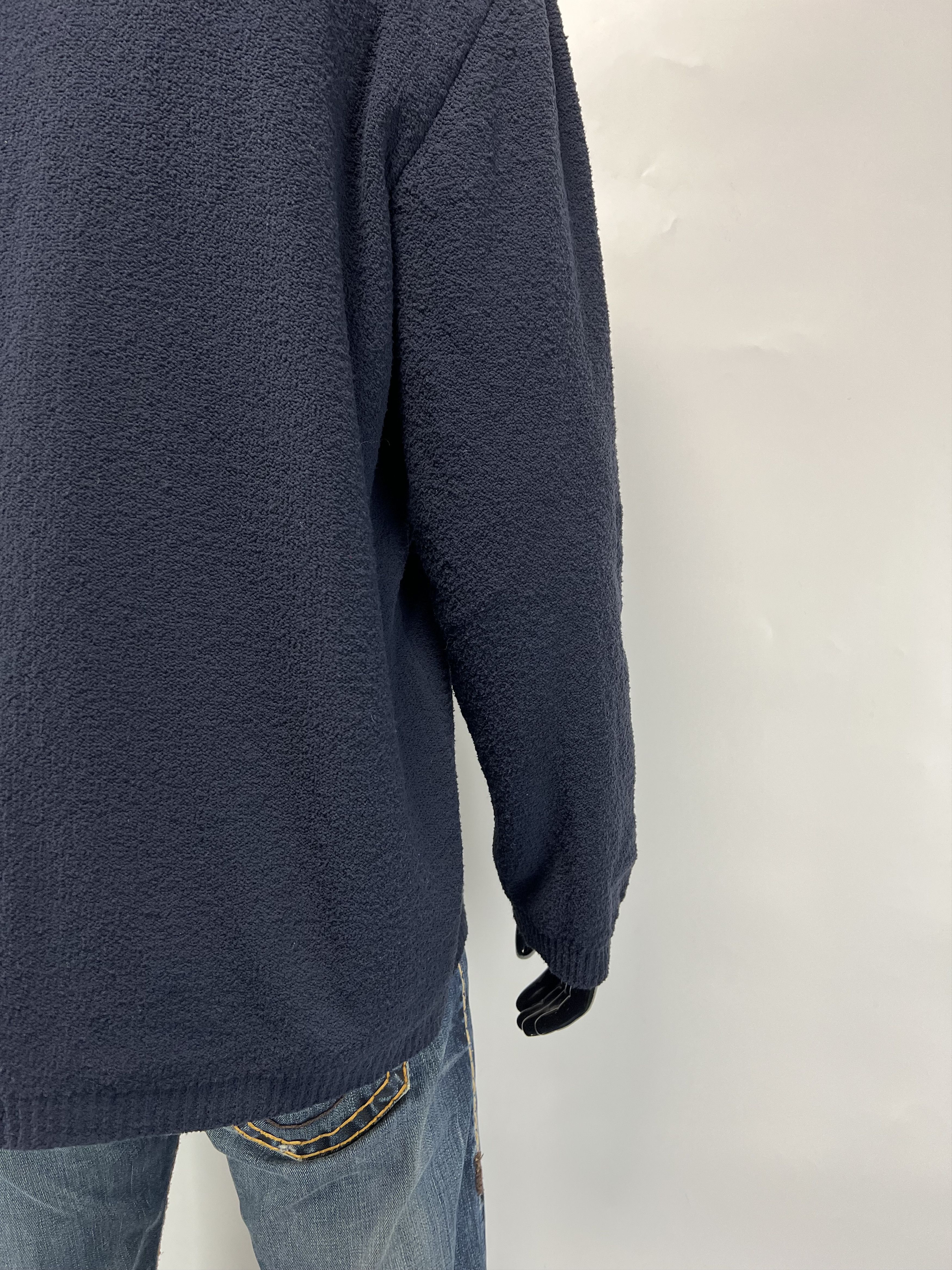 Ermenegildo Zegna Ermenegildo Zegna Men's Navy V-Neck Sweater Size XXL Size US XXL / EU 58 / 5 - 12 Thumbnail