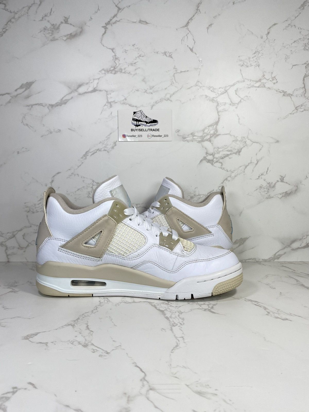 Jordan Brand Air Jordan 4 Retro GS 'Linen' 2017 Size US 6 / IT 36 - 3 Thumbnail
