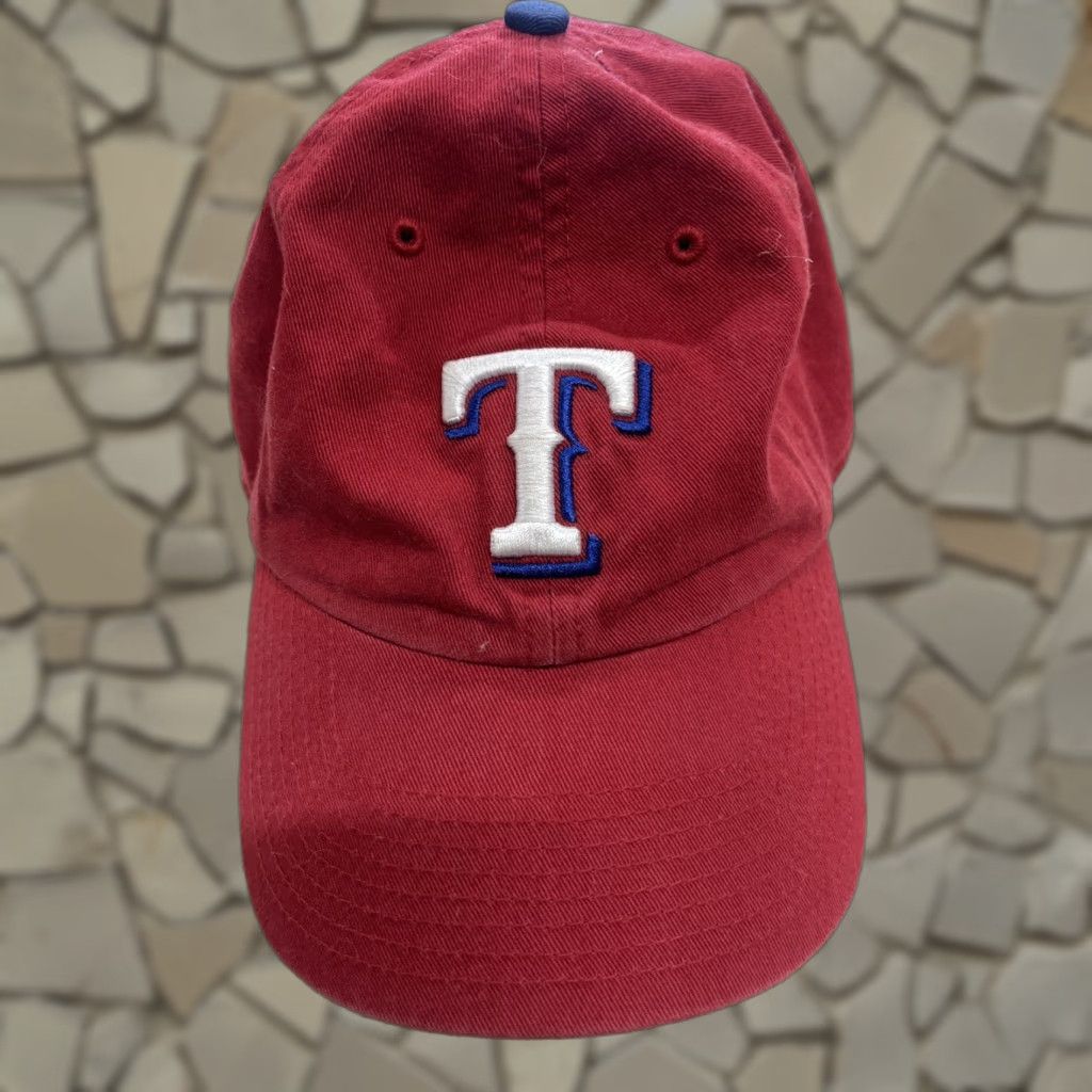 Forty Seven Brand Kid’s Red Genuine MLB Texas Ranger Adjustable Strap Hat One Size Baseball Cap Teens Accessories