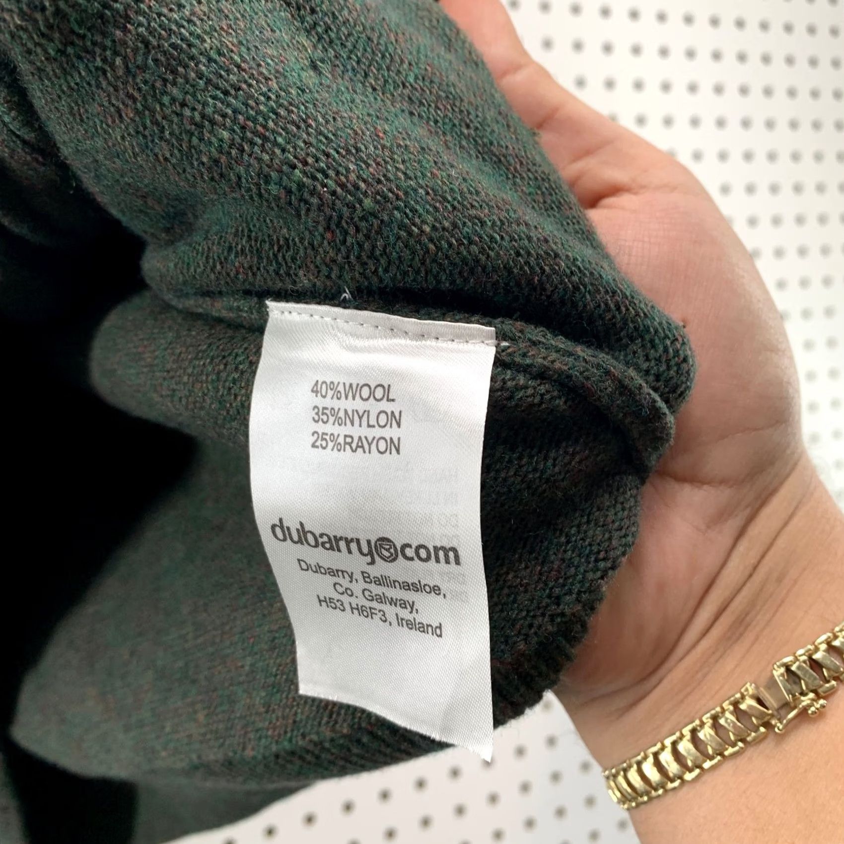 Vintage Dubarry Wool Sweater Vest Mens XL Green Sleeveless Mock Neck Preppy Business Shirt/Top Vest Size US XL / EU 56 / 4 - 7 Thumbnail