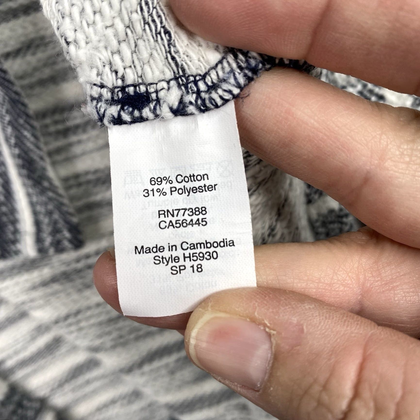 J.Crew VINTAGE J Crew Sweater Womens M Blue Stripe Turtleneck Pullover Knit Top Stretch Raglan Size M / US 6-8 / IT 42-44 - 6 Thumbnail
