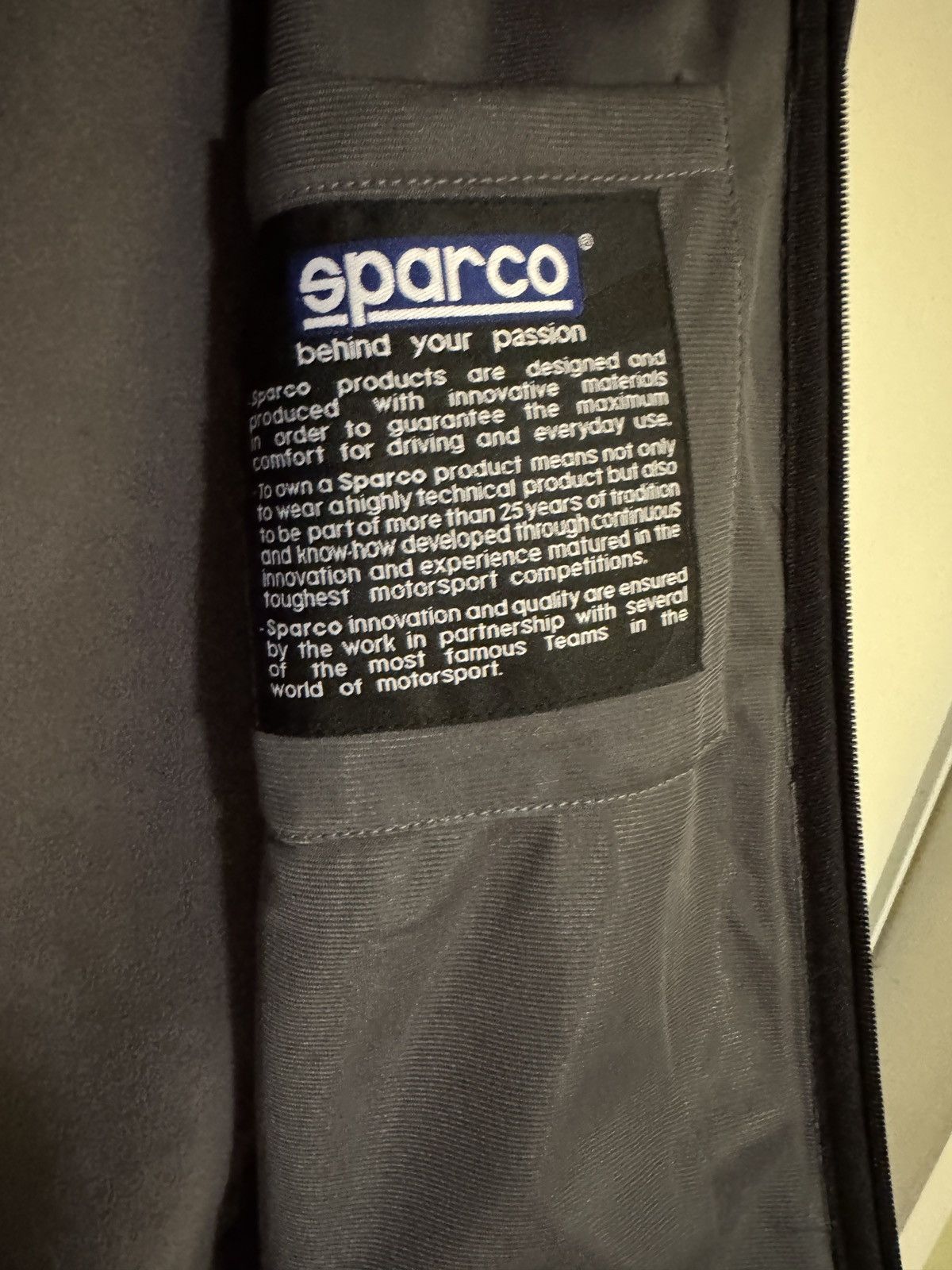 Other Sparco Jacket Black Motorsport Heritage Racing Tech Jacket M Size US M / EU 48-50 / 2 - 5 Thumbnail