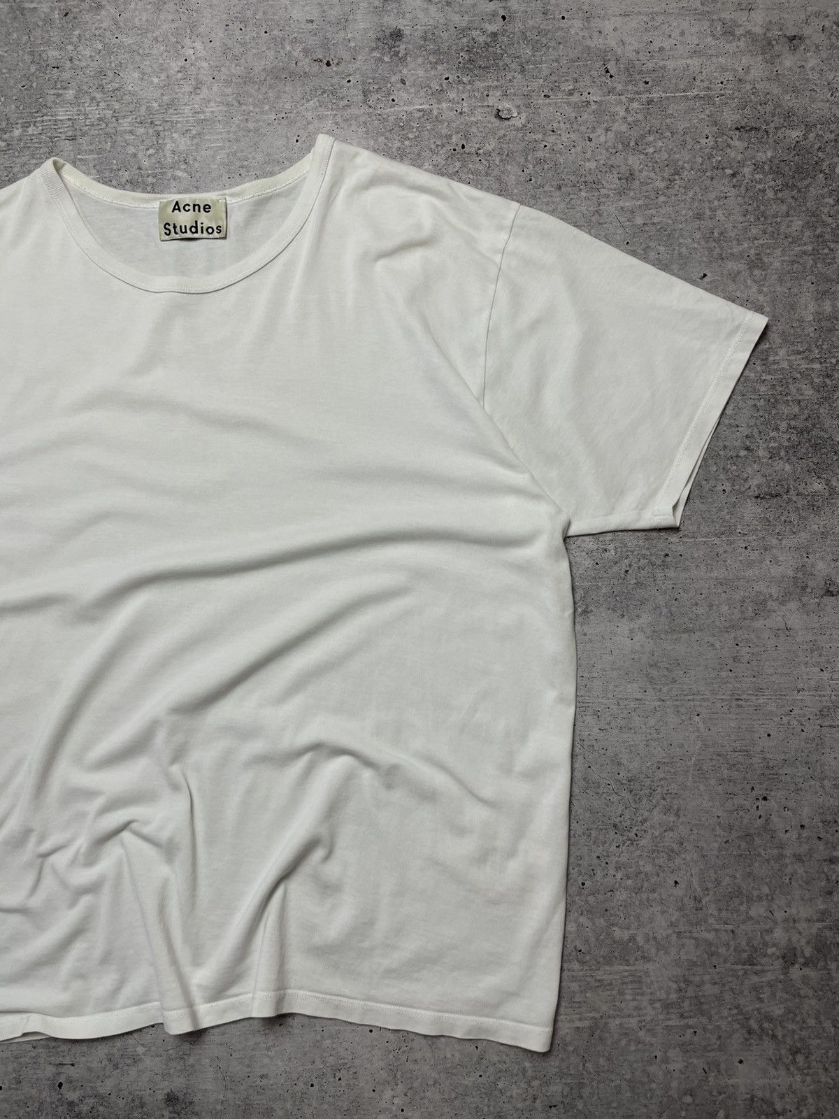 Acne Studios Acne Studios White Oversized T-Shirt Minimalist Luxury Tee Size US M / EU 48-50 / 2 - 5 Thumbnail
