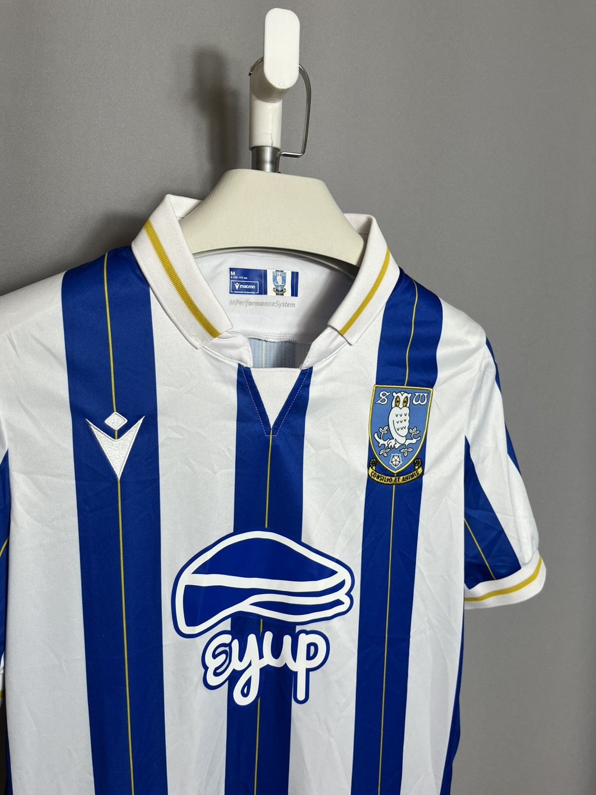 Macron Sheffield Wednesday Macron Home Shirt 2023 2024 Mens Jersey Size US M / EU 48-50 / 2 - 3 Thumbnail