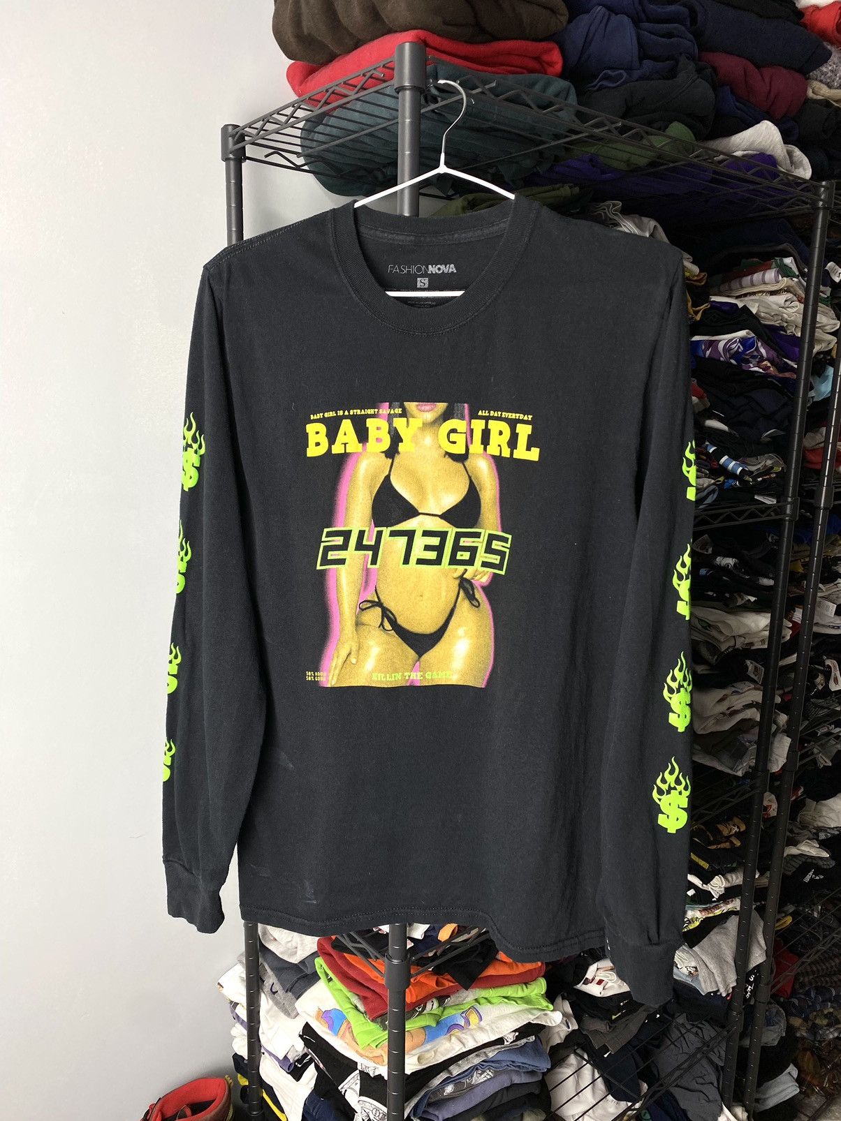 Japanese Brand Vintage Sexy Baby Girl Longsleeve Pin Up Supreme Style Size US S / EU 44-46 / 1 - 1 Thumbnail