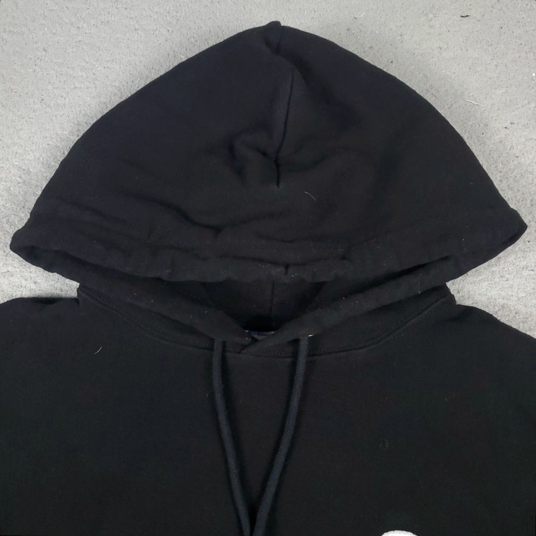 Champion VINTAGE Champion Hoodie Pullover Mens Small Black Cotton Blend Fleece Logo Zipper All Seasons Size US S / EU 44-46 / 1 - 3 Thumbnail