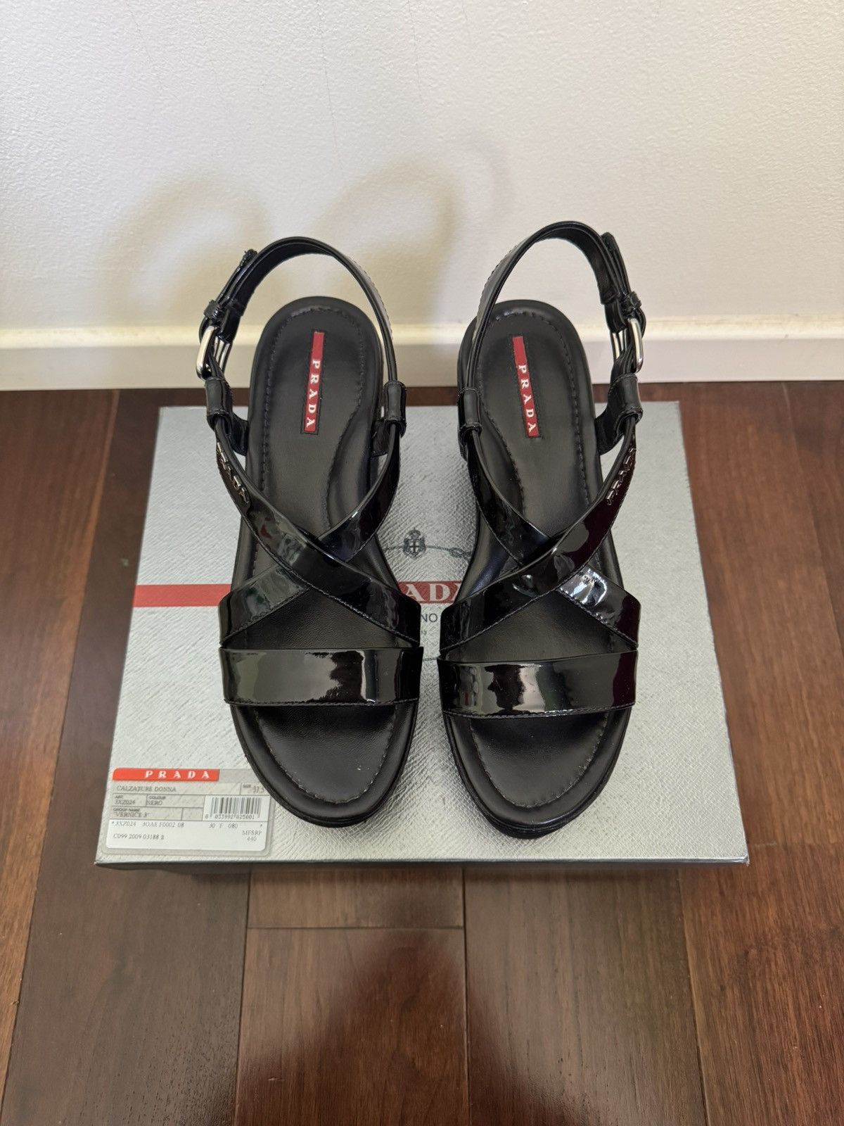 Prada Prada Calzature Donna (Black) Size US 7.5 / IT 37.5 - 4 Thumbnail