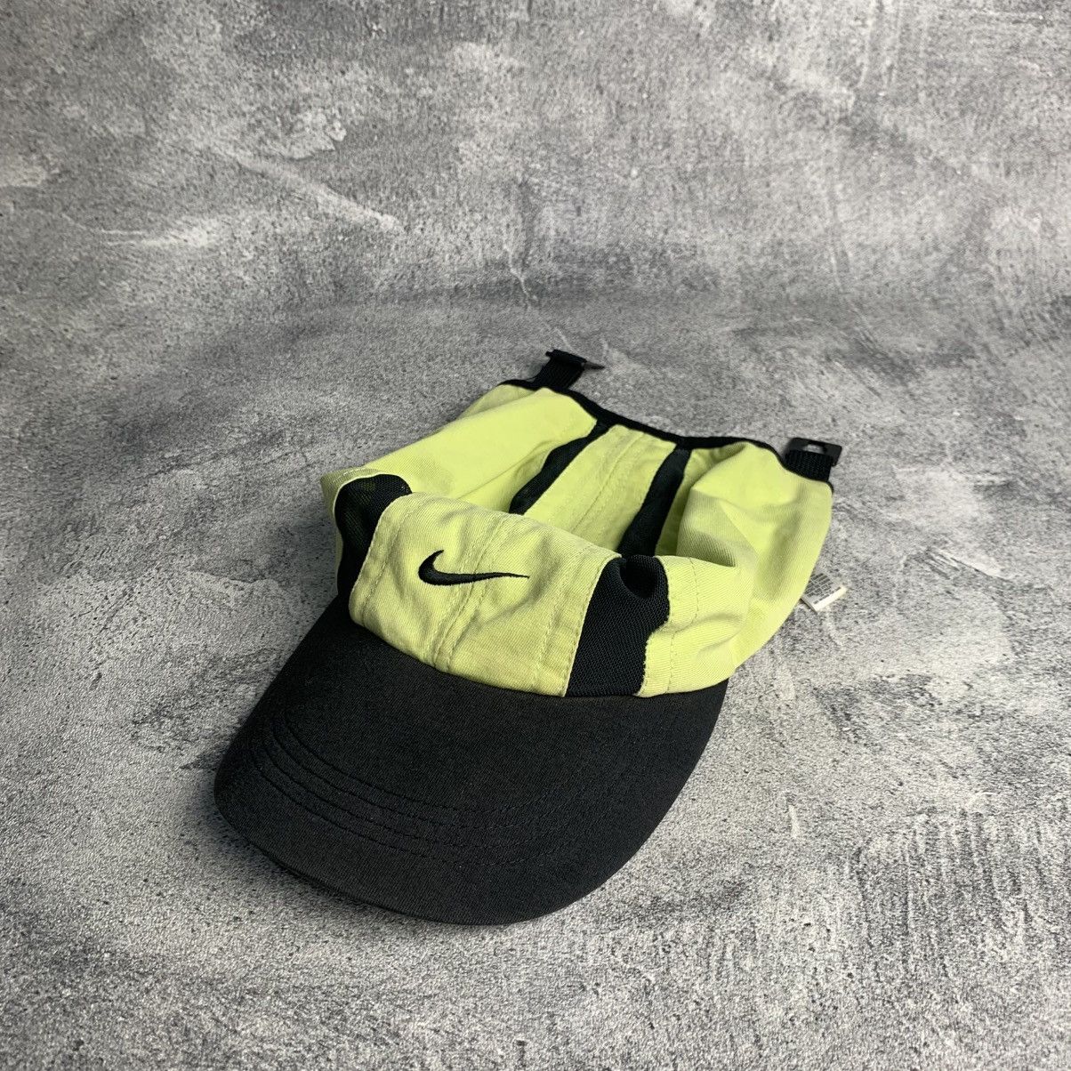Nike Vintage Nike Clima FIT Yellow Running Hat U9CCh Size ONE SIZE - 2 Thumbnail