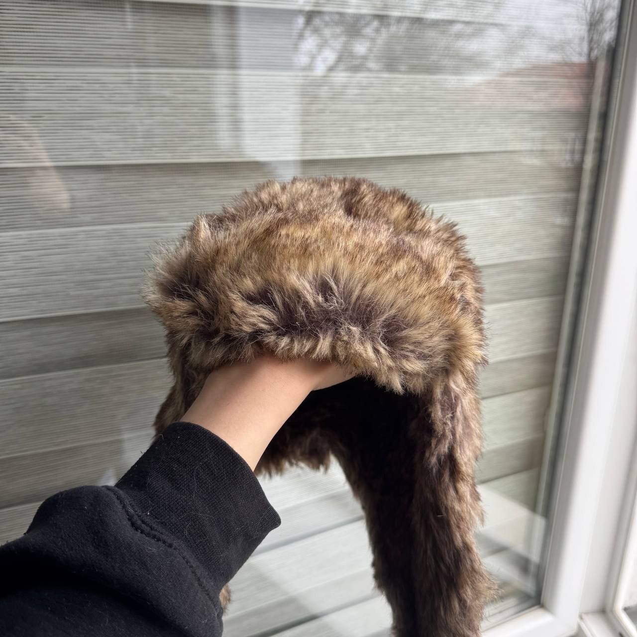 Japanese Brand Real Fur Ushanka Winter Russian Trapper Fuzzy Goth Hat Size ONE SIZE - 2 Thumbnail