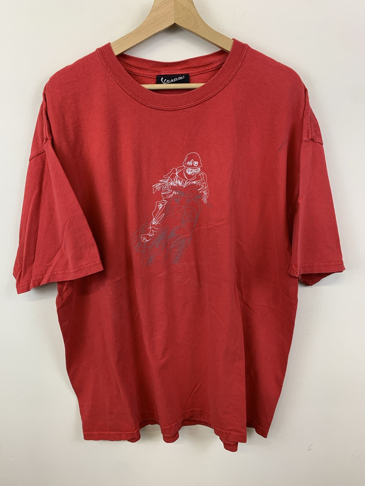 Vintage Vintage Vespa Tee 2000s Vespa Art Scooter Tee Size XXL Size US XXL / EU 58 / 5 - 1 Thumbnail