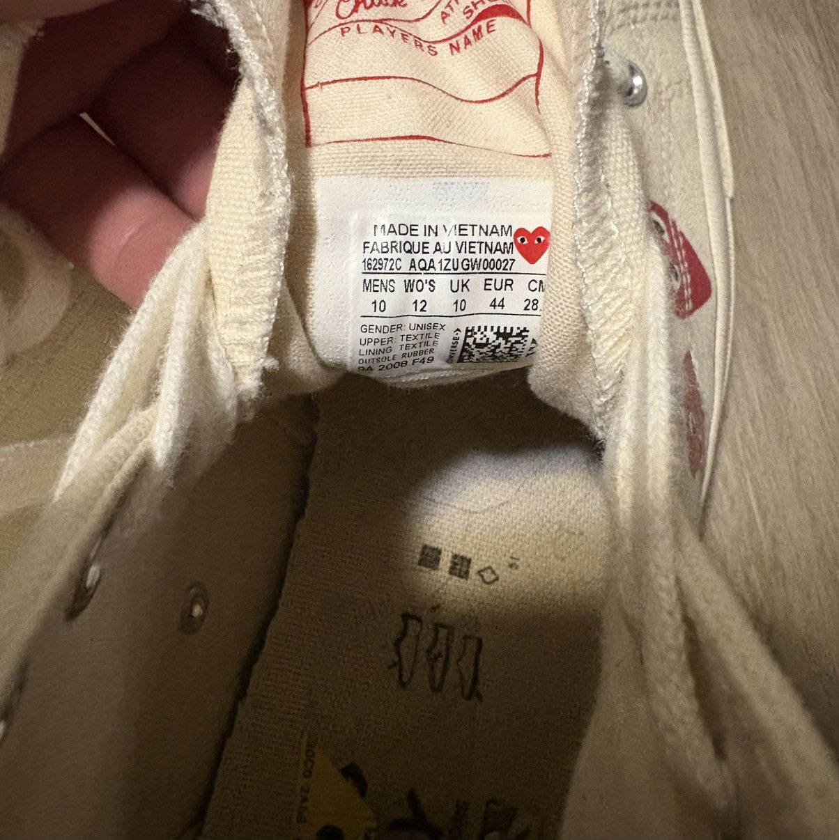 Comme des Garcons PLAY CDG x Converse Size 10 Size US 10 / EU 43 - 4 Thumbnail