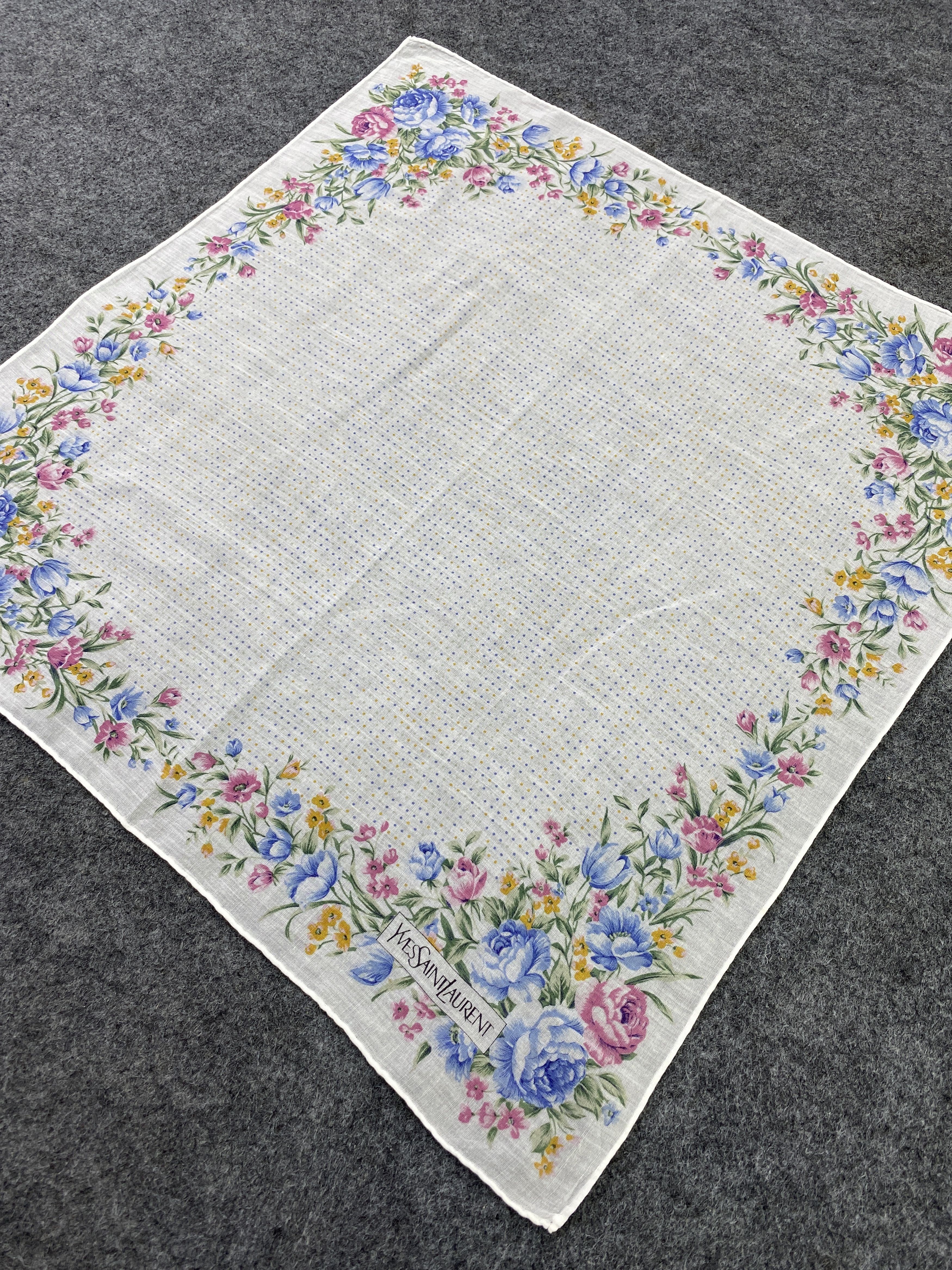 Vintage × Yves Saint Laurent Yves Saint Laurent Handkerchief / Bandana / Neckerchief-B169 Size ONE SIZE - 4 Thumbnail