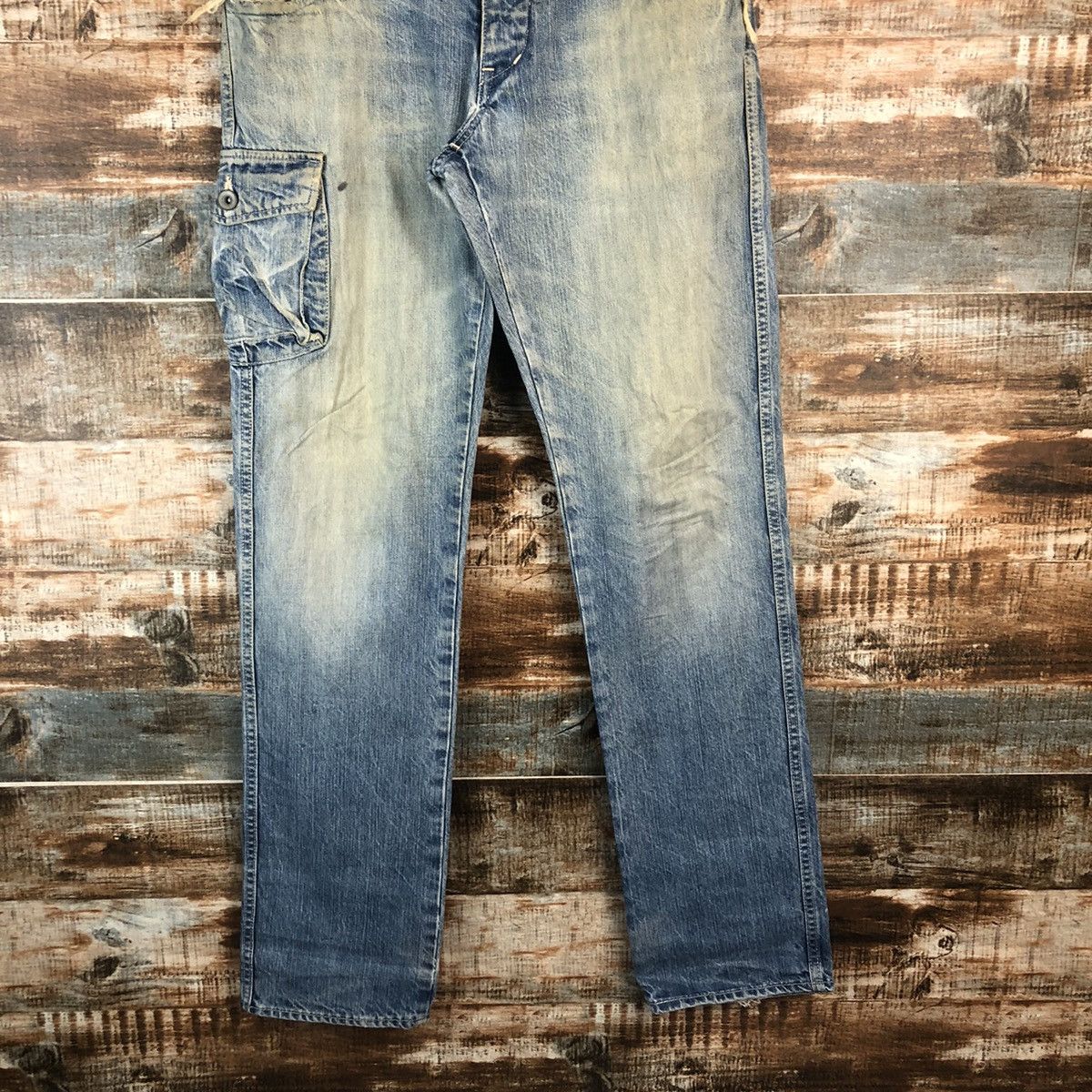 Johnbull DL John Bull Blue Multipocket Denim Pants #A2069 Size US 32 / EU 48 - 3 Thumbnail