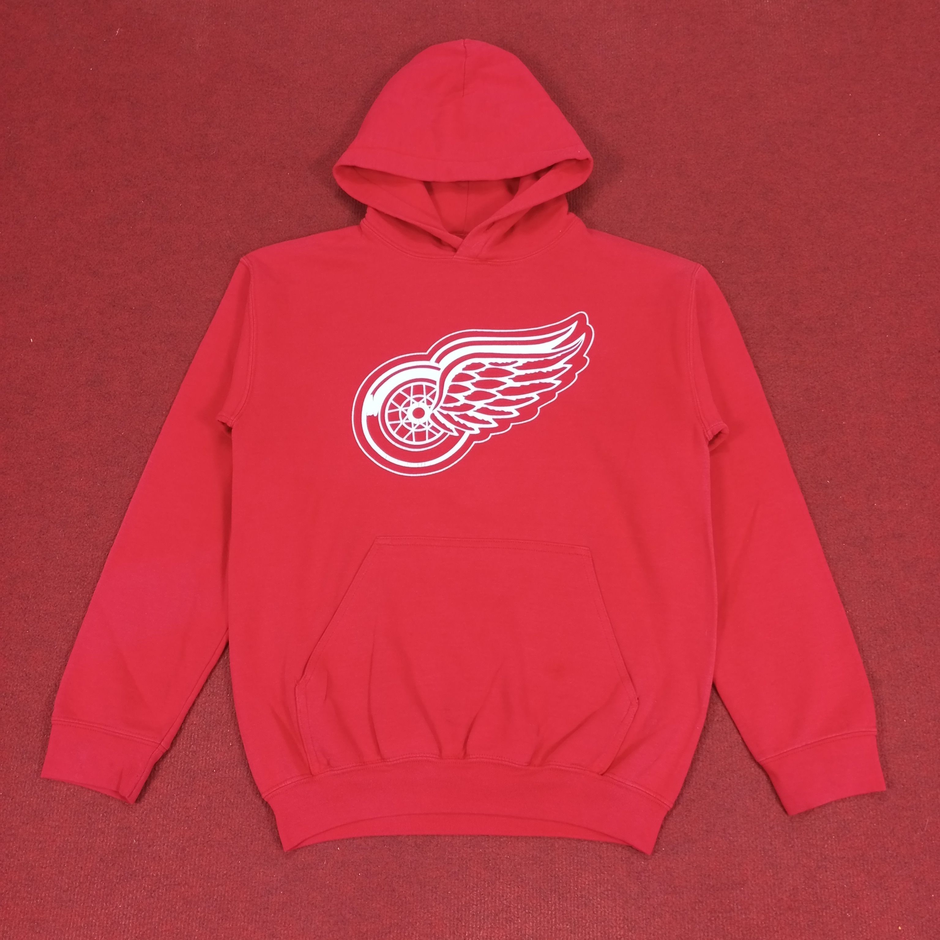 NHL × Vintage Detroit Red Wings Logo Design Ice Hockey Team Hoodies Size US S / EU 44-46 / 1 - 1 Thumbnail