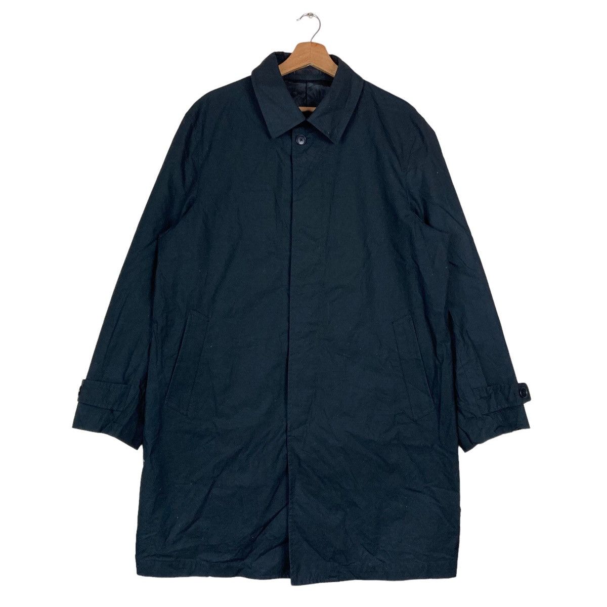 Hiroko Koshino Homme Vintage Hiroko Koshino Hidden Flat Button Trench Coat Long Size US L / EU 52-54 / 3 - 1 Thumbnail