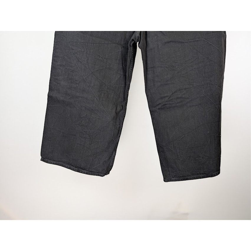 Balenciaga o1rshd1 Low Crotch Light Japanese Denim Pants in Black Size US 30 / EU 46 - 14 Thumbnail
