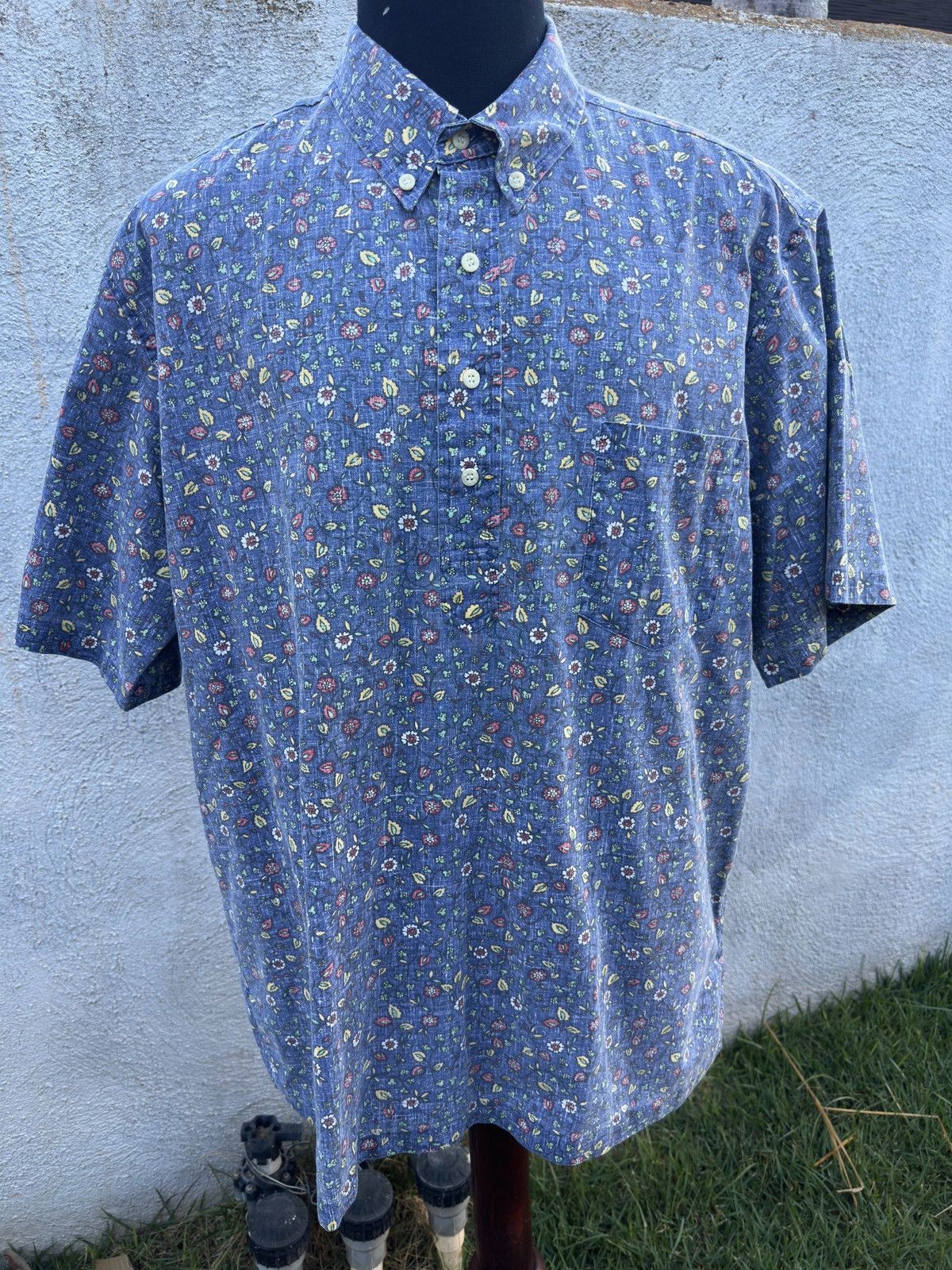 Reyn Spooner PreOwned Reyn Spooner Classic Blue Hawaiian Print Men's XXL Size US XXL / EU 58 / 5 - 1 Thumbnail