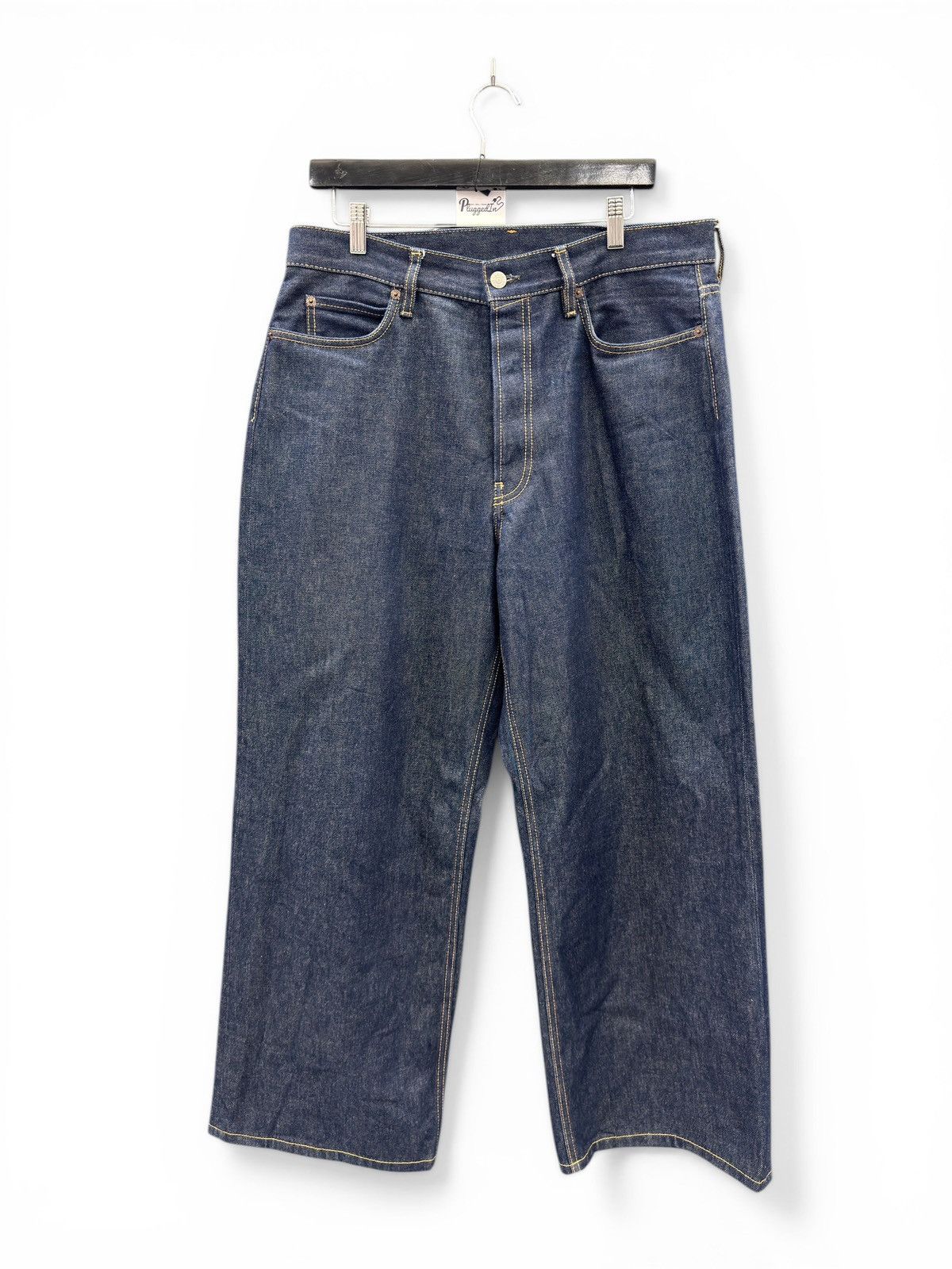 Acne Studios Acne Studios Blue Denim Wide Legged Jeans Size US 36 / EU 52 - 1 Thumbnail