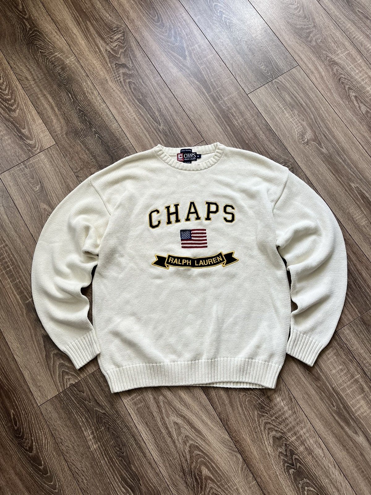 Ralph Lauren 🔥RARE🔥 Vintage Ralph Lauren Chaps Big Logo Sweter Size US M / EU 48-50 / 2 - 1 Thumbnail