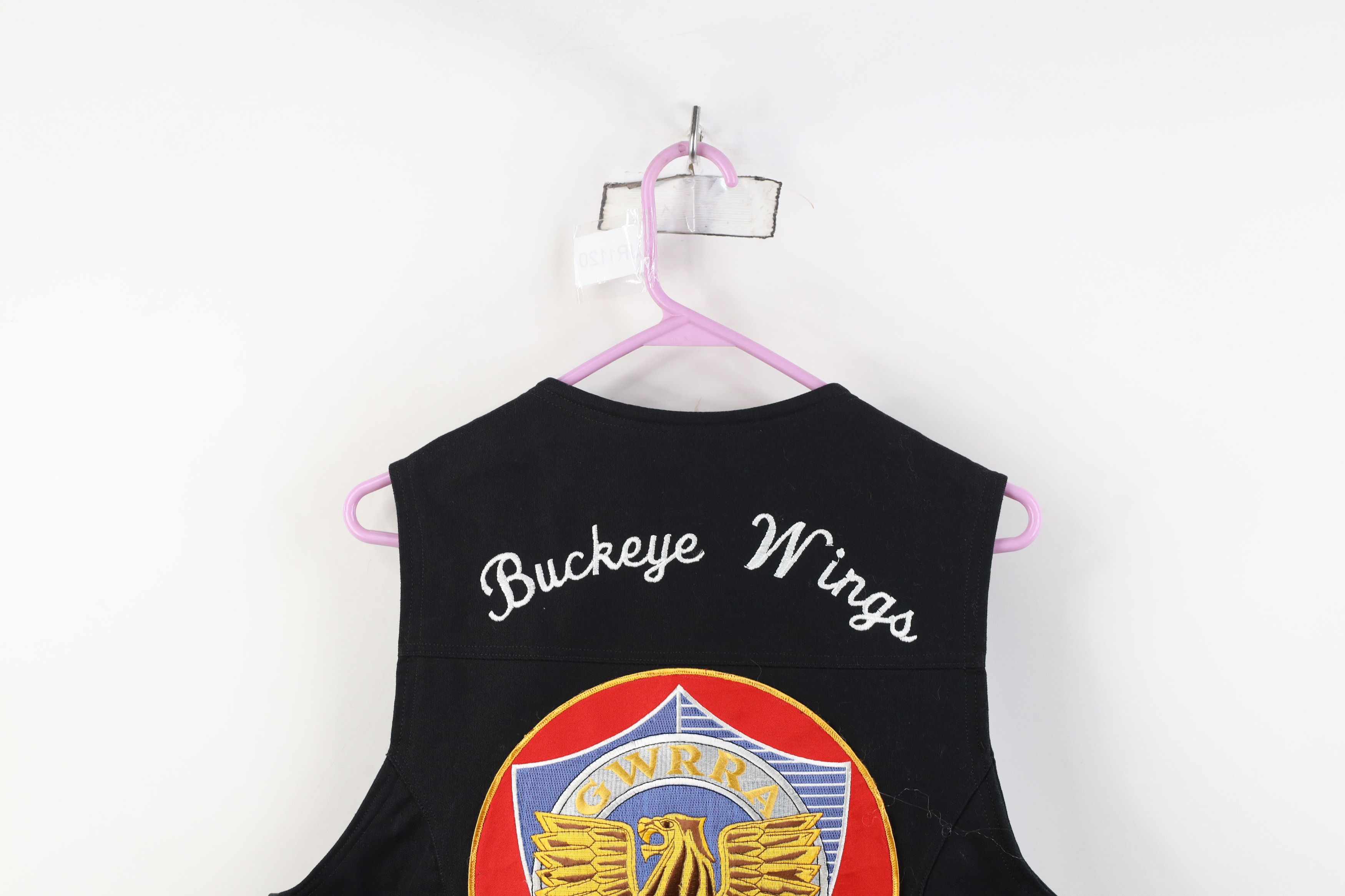 Vintage Vintage Wings GWRRA Button Motorcycle Vest Jacket Black Size US M / EU 48-50 / 2 - 15 Thumbnail