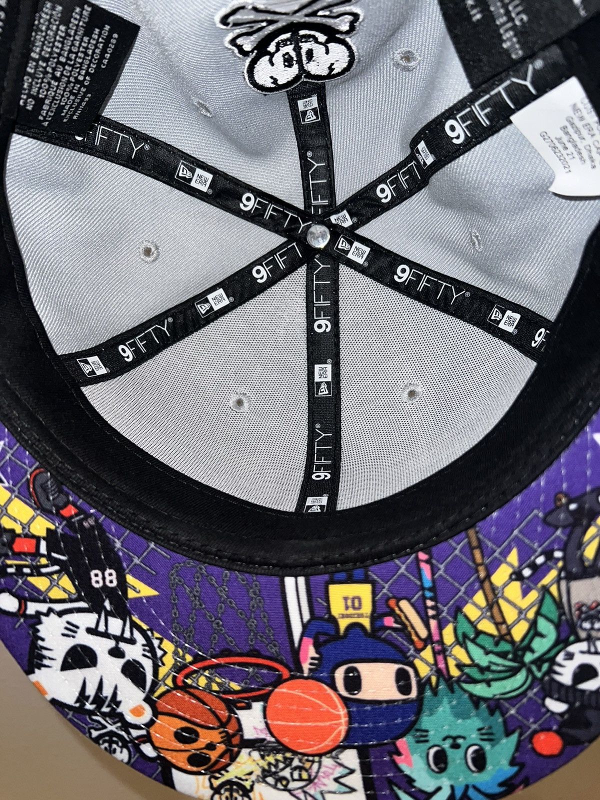 New Era × tokidoki Tokidoki TKDK Tattoo Girl Skull Basketball New Era Hat Size ONE SIZE - 5 Thumbnail