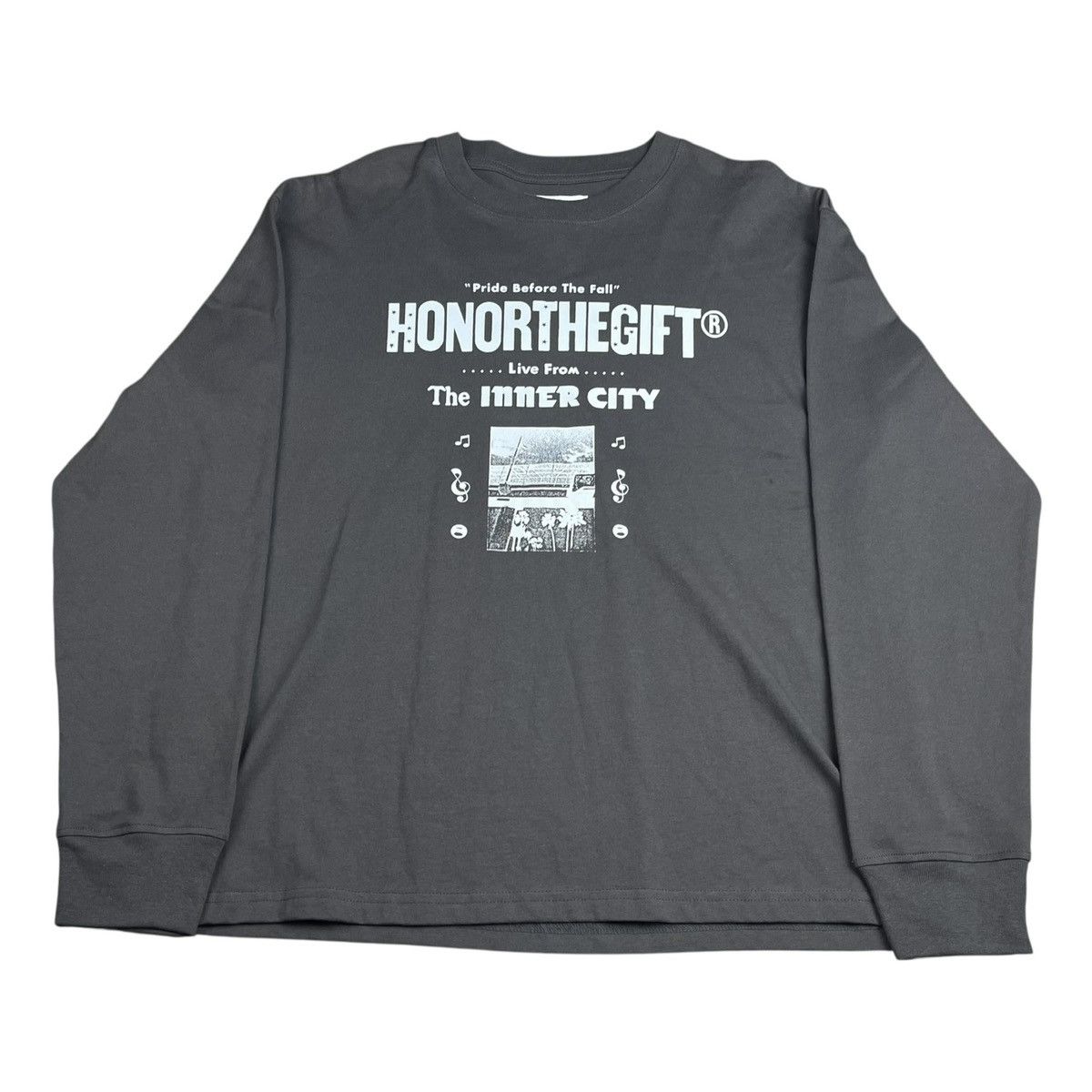 Honor the Gift Honor The Gift Stereo Inner City Long Sleeve Black T-Shirt Size US M / EU 48-50 / 2 - 1 Thumbnail