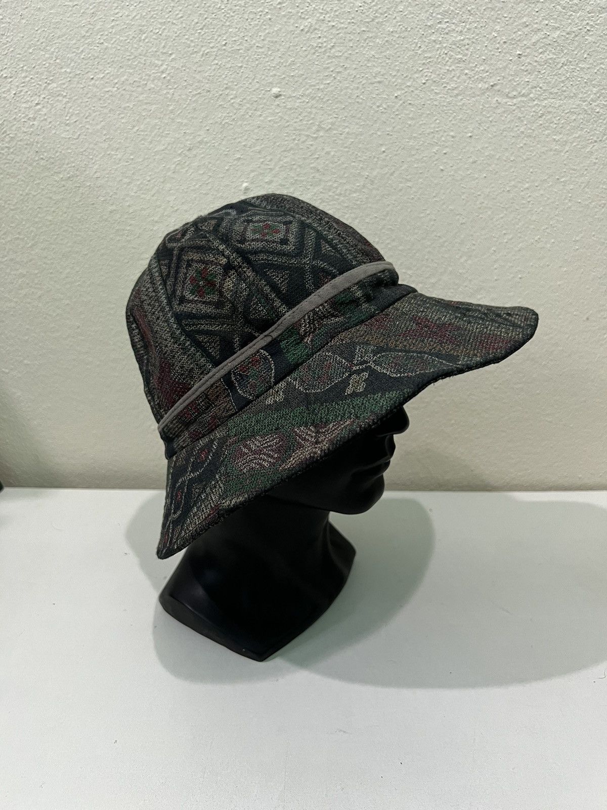 Japanese Brand Japanese Fashion Patchwork Design Bucket Hats Size ONE SIZE - 4 Thumbnail