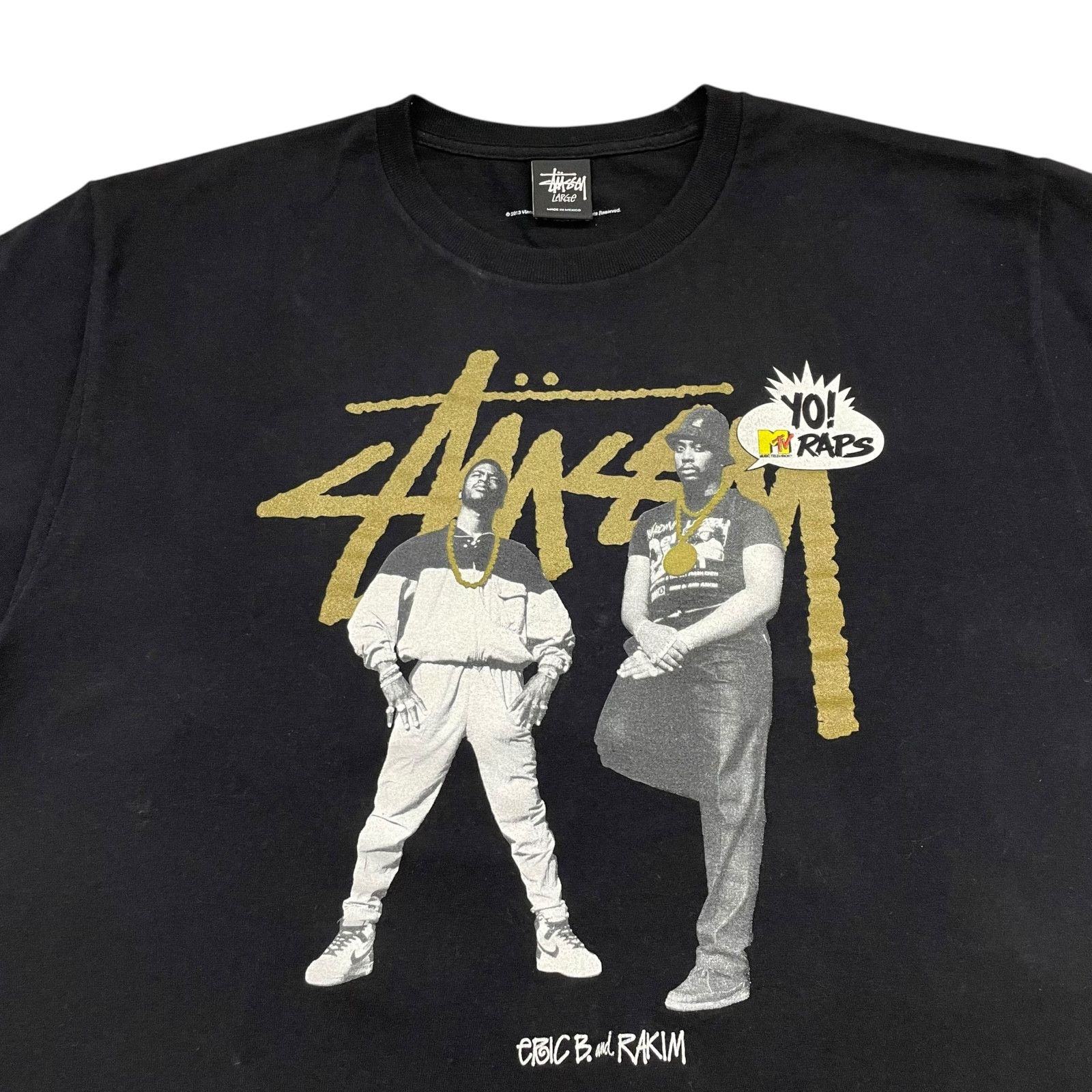 Stussy 00s YO MTV RAPS 2013 ERIC B & RAKIM HIP HOP T-SHIRT BLACK Size US L / EU 52-54 / 3 - 2 Thumbnail