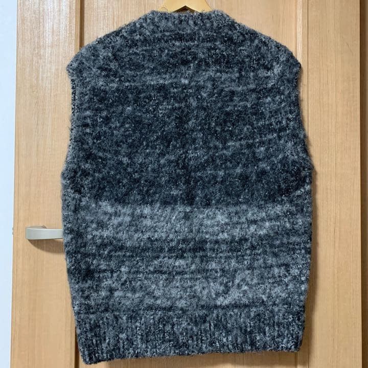 AURALEE 20AW WOOL ALPACA FELT KNIT VEST 3