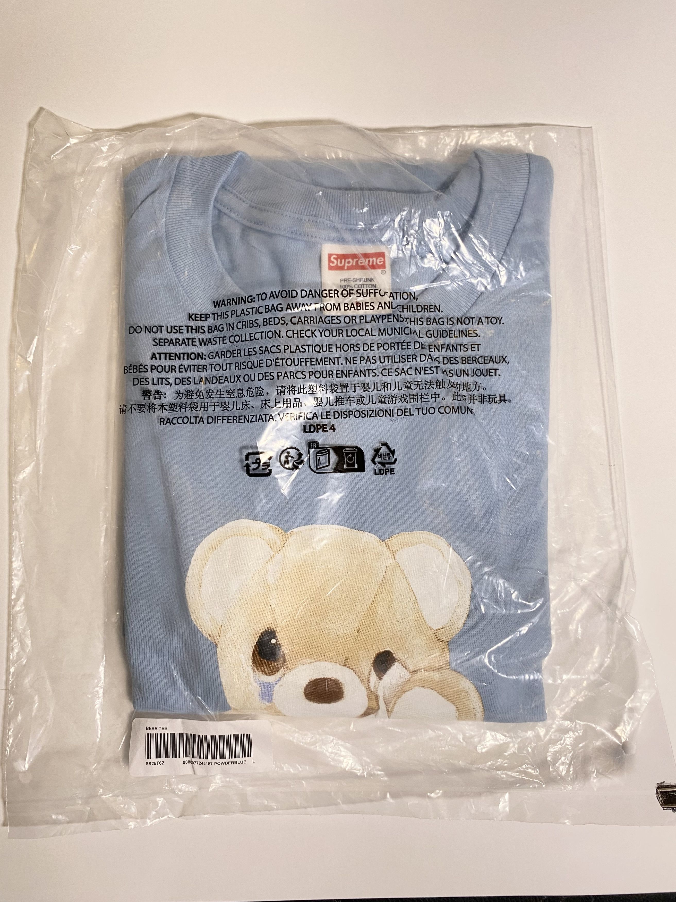Bear Tee (Powder Blue)