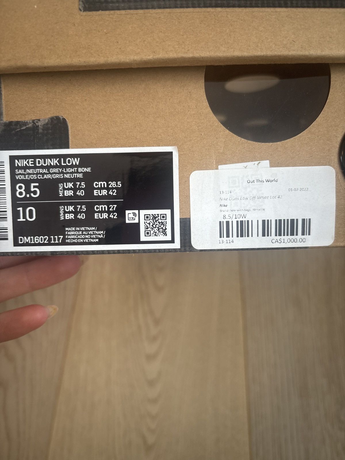 Off-White Lot 42 Off White x Nike Low Dunks Size US 7.5 / EU 40-41 - 6 Thumbnail