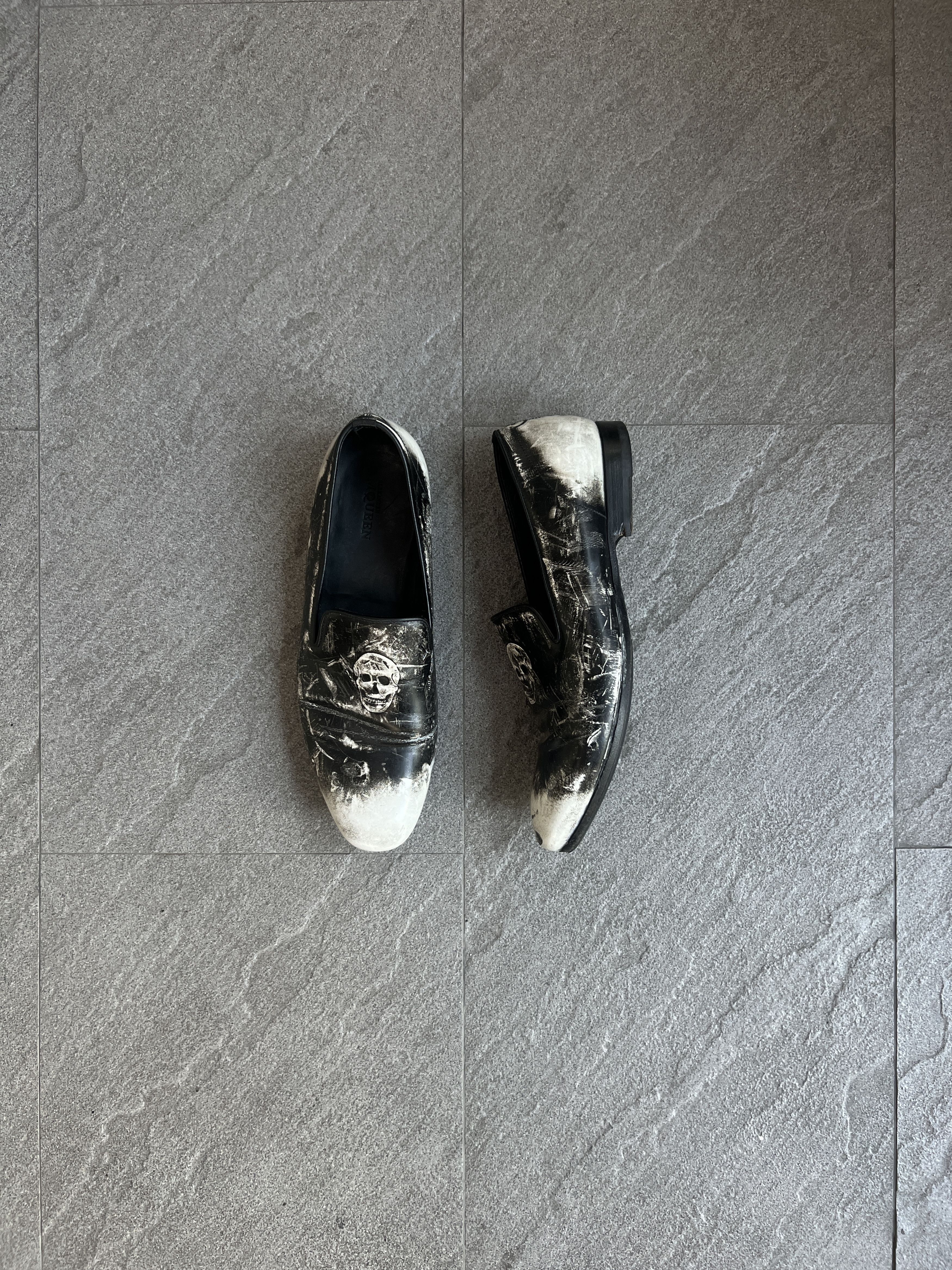 Alexander McQueen Alexander McQueen Skull Distressed Loafers EU41 Size US 8 / EU 41 - 3 Thumbnail