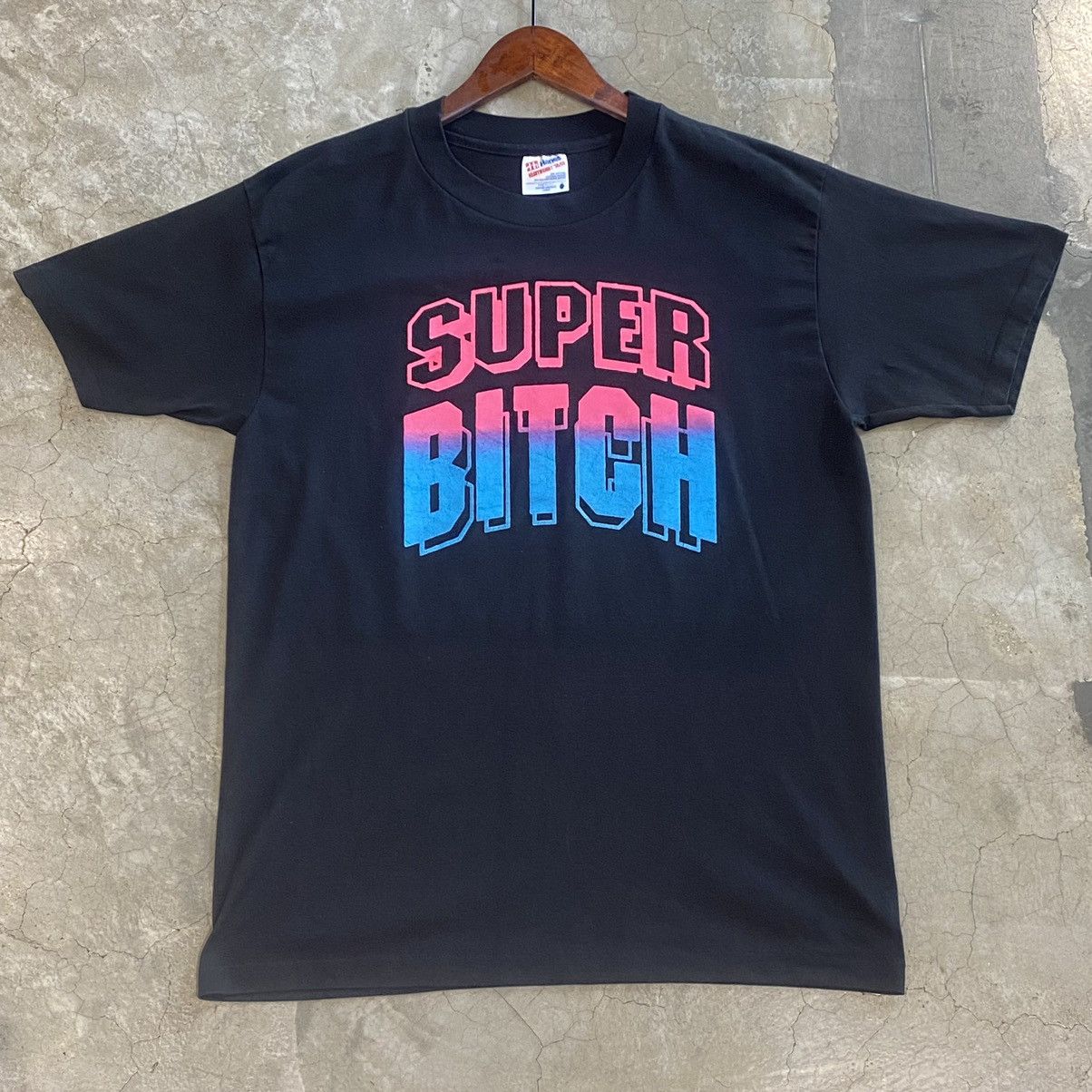 Vintage Vintage 90s Bitches With An Attitude BWA Super BitchTee (Rap Size US L / EU 52-54 / 3 - 3 Thumbnail