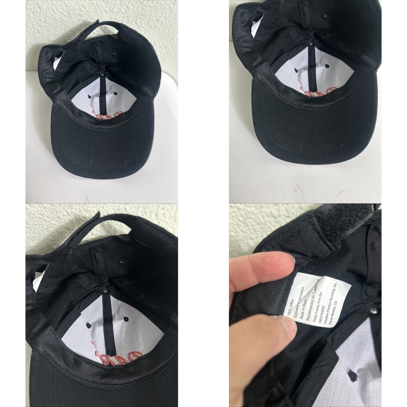 Vintage DARE Black Adjustable Strapback Hat Red Hook Loop User: DARE Black Adjustable Strapback Hat Red Hook Loop Size ONE SIZE - 9 Thumbnail
