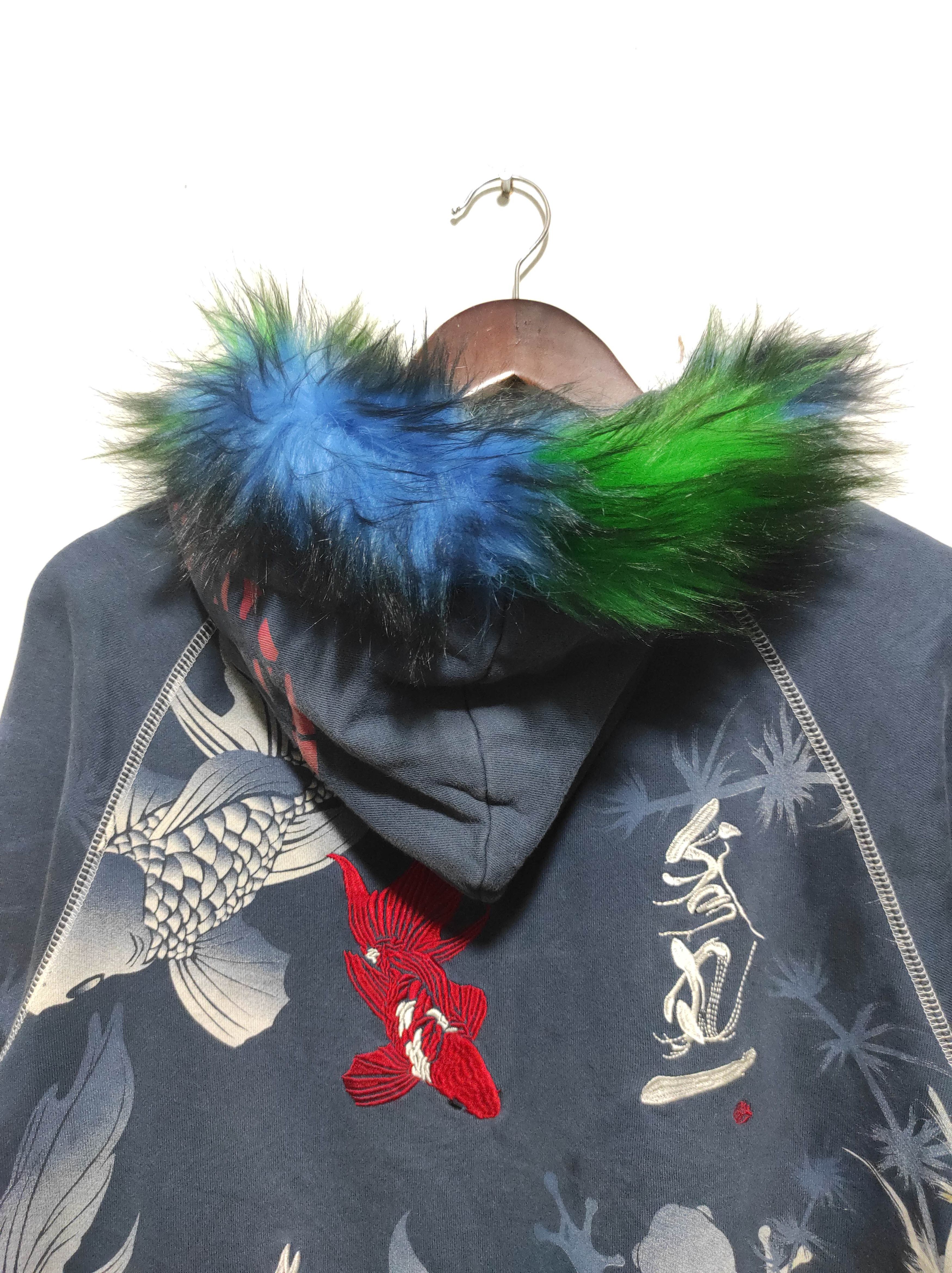 Hysteric Glamour Sukajan Japan Koi Fur Hoodie i6w9 LGB style Size US M / EU 48-50 / 2 - 18 Thumbnail