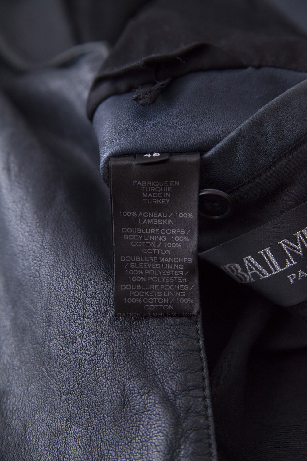 Balmain SS14 blue biker leather jacket Size US M / EU 48-50 / 2 - 9 Thumbnail