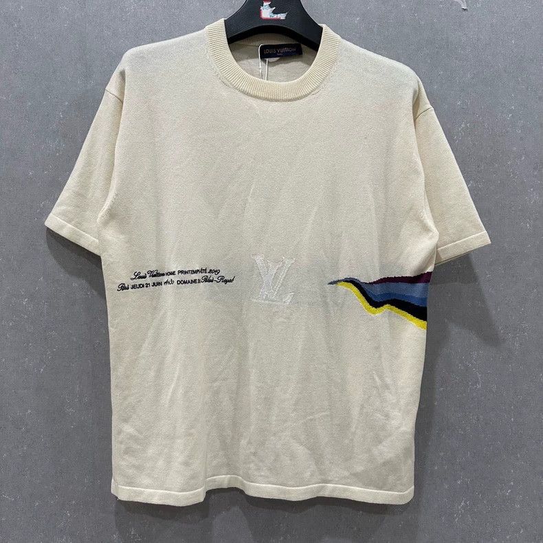 Louis Vuitton Louis Vuitton Embroidered slogan logo cashmere short sleev Size US L / EU 52-54 / 3 - 1 Thumbnail