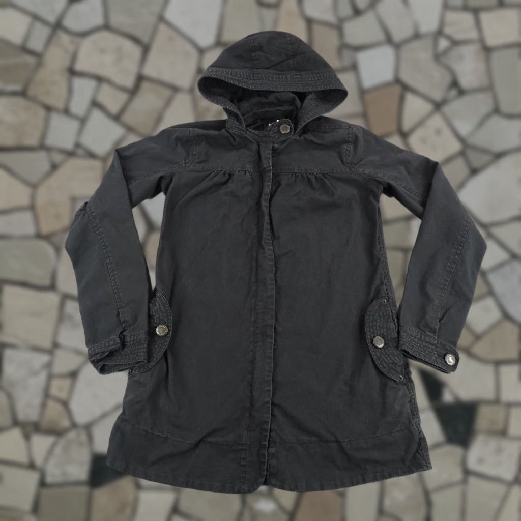 Quiksilver Quiksilver Jacket Womens XS Black Hooded Coat Field Work Full Zip Up Skate Surf Size XS / US 0-2 / IT 36-38 - 1 Thumbnail