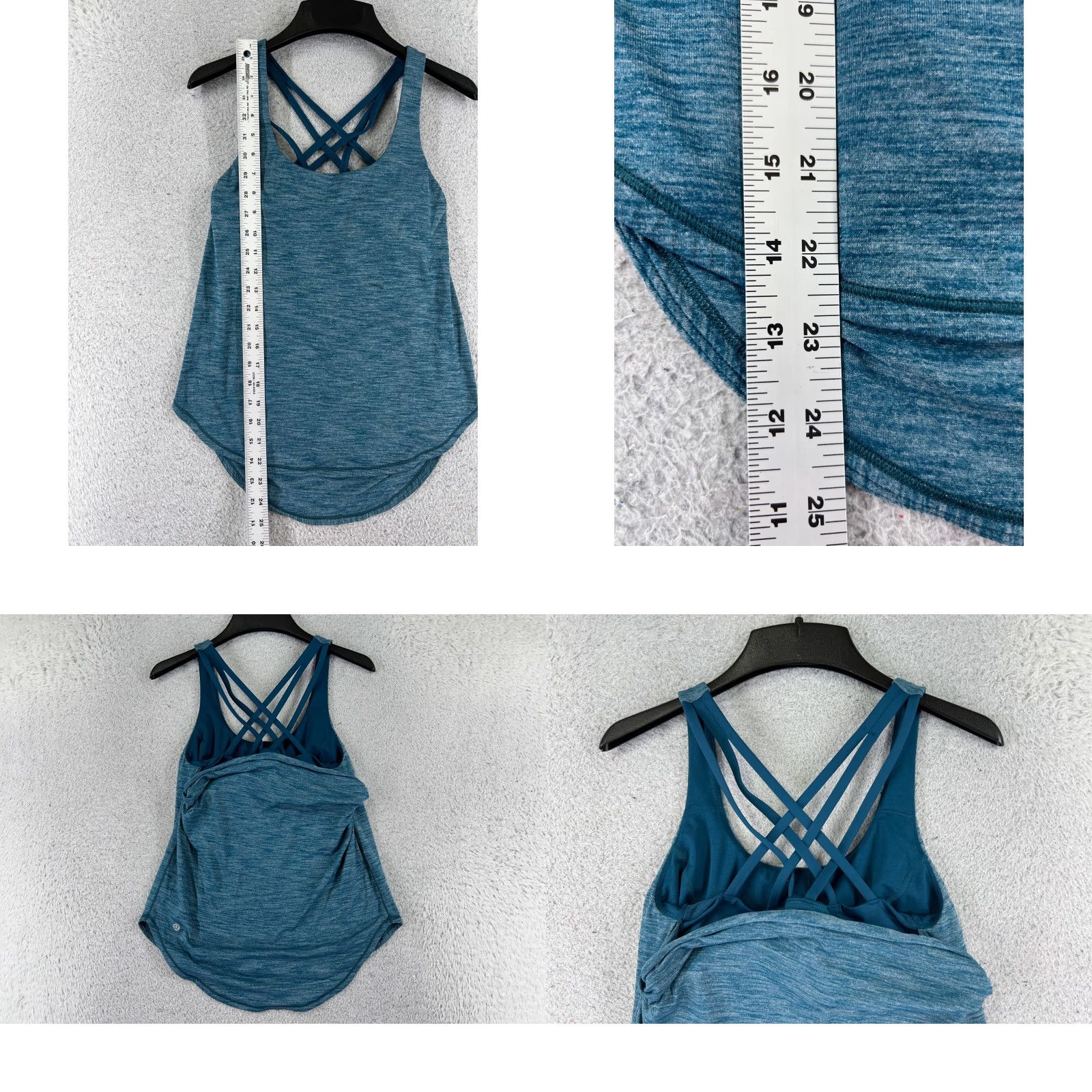Lululemon Lululemon Shirt Women 4 Blue Free To Be Serene Tank Luxtreme Luon Yoga Sleeveless Casual Tank Size S / US 4 / IT 40 - 8 Thumbnail