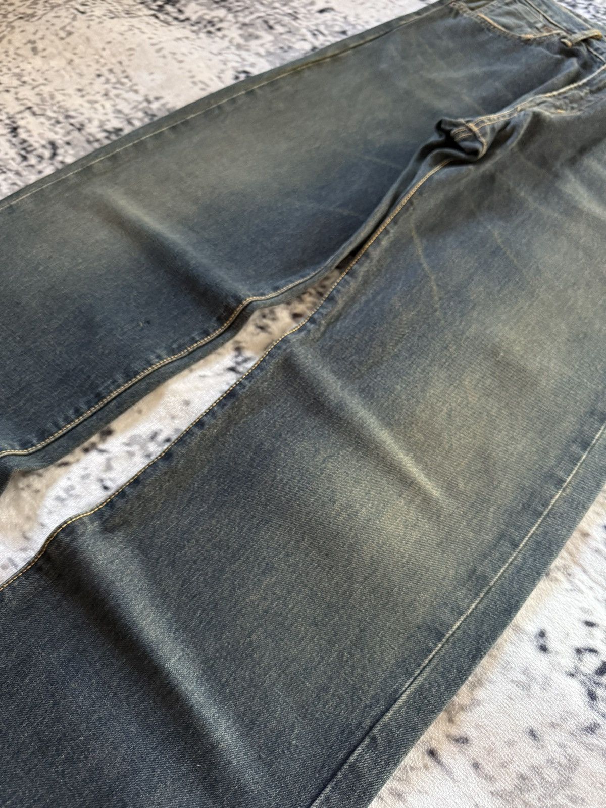 Edwin EDWIN 505 Type 1 OG Mud Wash Selvedge Loose Jeans Size US 30 / EU 46 - 9 Thumbnail