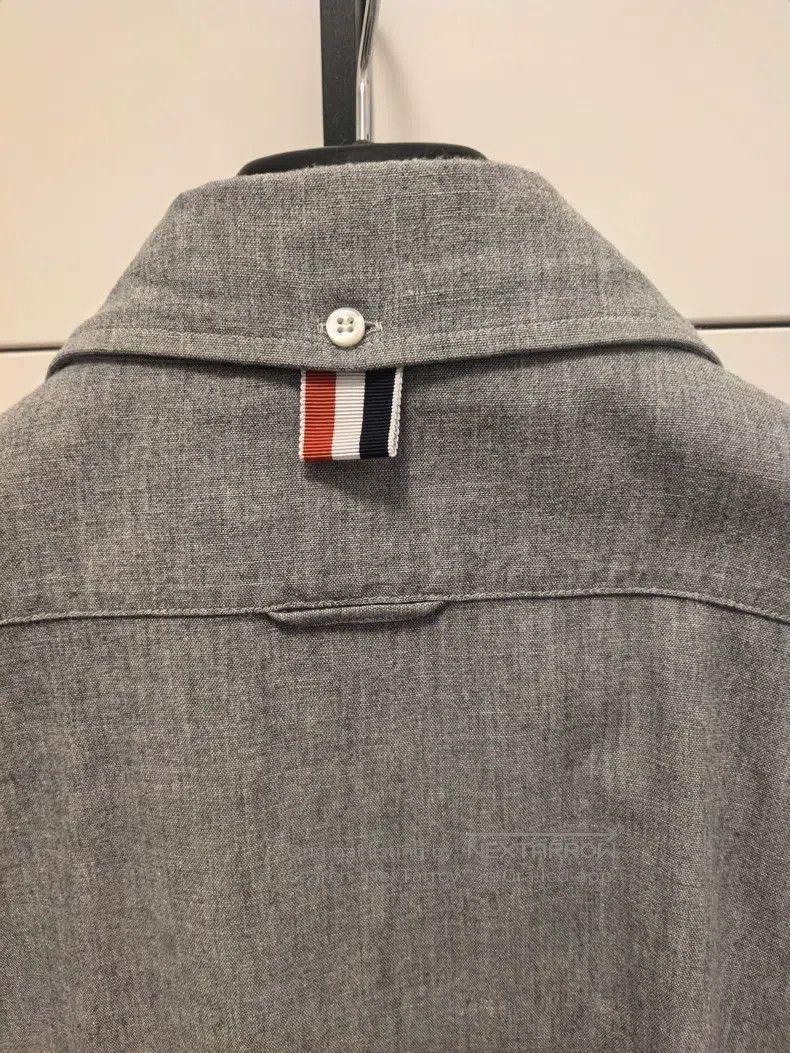 Thom Browne Thom Browne Grey Cotton Long-sleeve Shirt Size US L / EU 52-54 / 3 - 5 Thumbnail