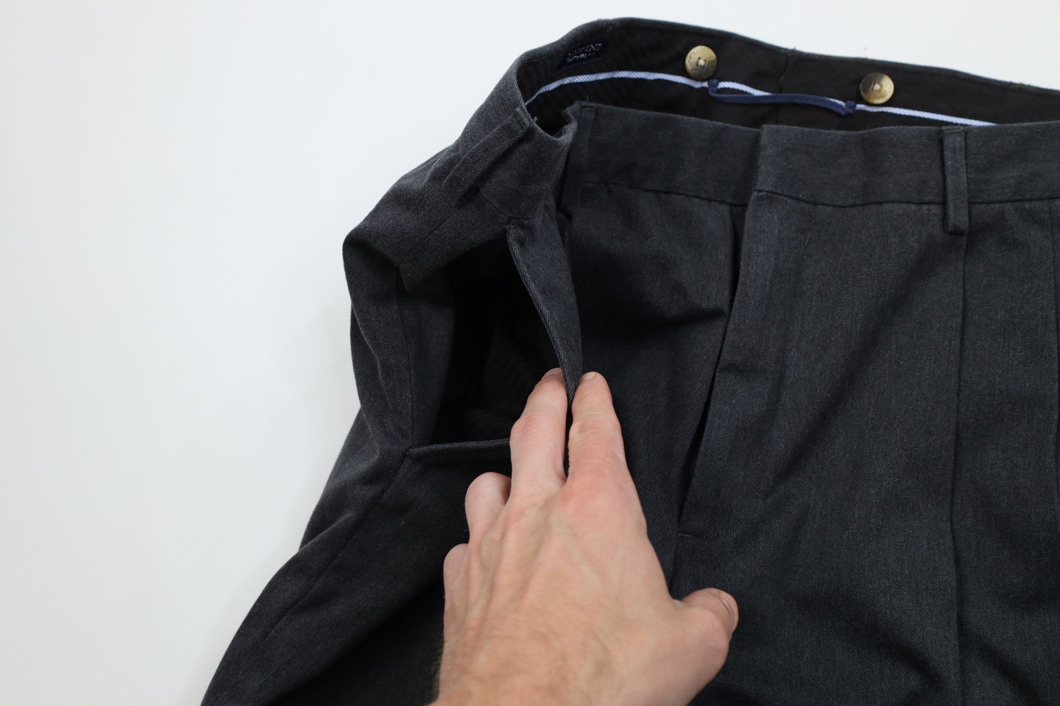 Lands' End Vintage 90s Lands End Heavyweight Wide Leg Chino Pants Size US 38 / EU 54 - 7 Thumbnail