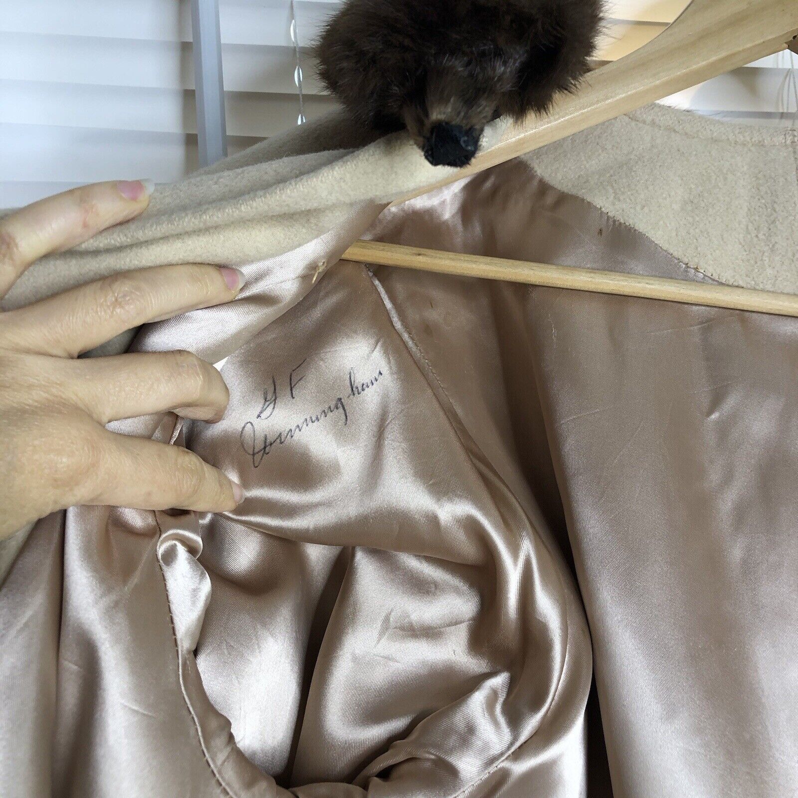 Other Women 80s Tan Long Coat Sz S 100% Cashmere Brown Real ming Size S / US 4 / IT 40 - 19 Thumbnail
