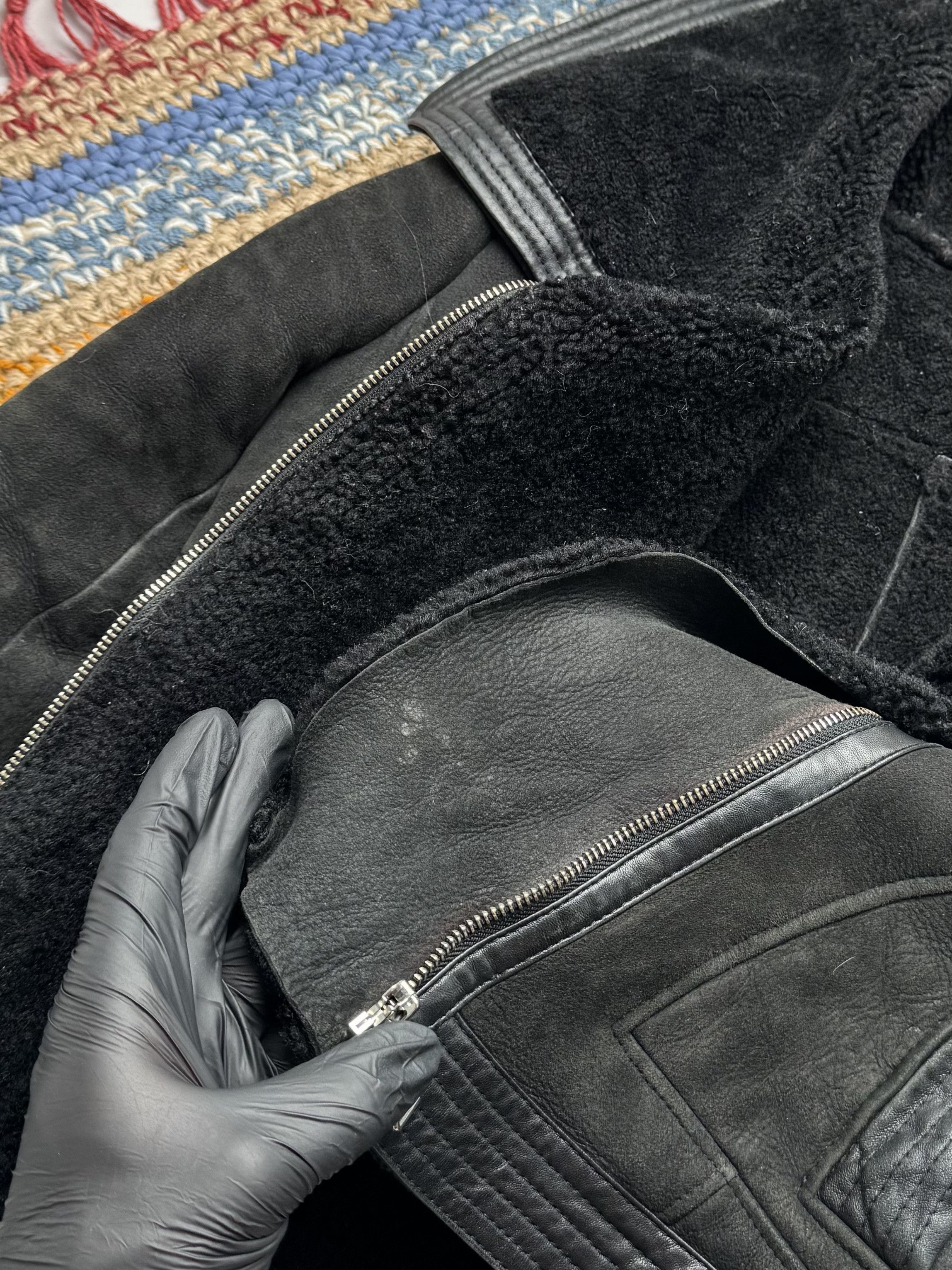 Japanese Brand Vintage Real Sheepskin Cropped Jacket (E4) Size S / US 4 / IT 40 - 10 Thumbnail