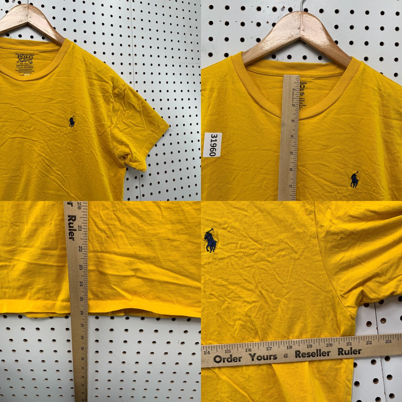 Polo Ralph Lauren Polo Ralph Lauren Shirt Mens Medium Yellow Black Pony Casual 21x26 Shirt Mens M Yellow Pony Casual Size US M / EU 48-50 / 2 - 8 Thumbnail