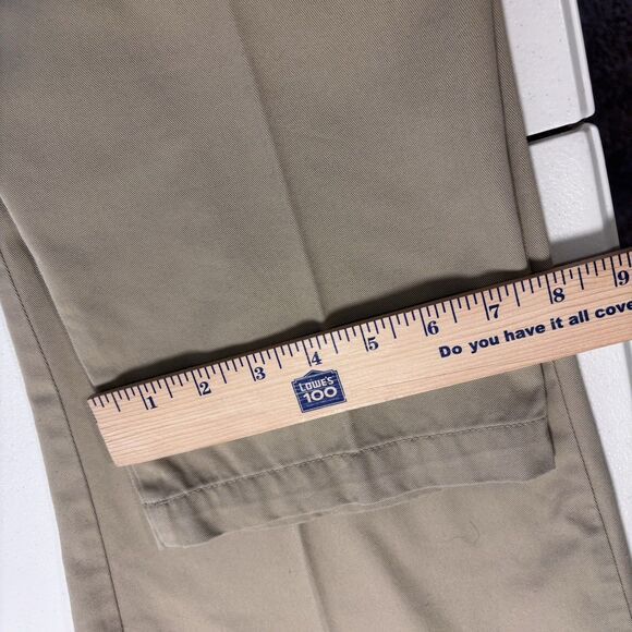 Lands' End Lands' End Ladies Khaki High Rise Straight Leg Pants 8P Size 30" / US 8 / IT 44 - 12 Thumbnail