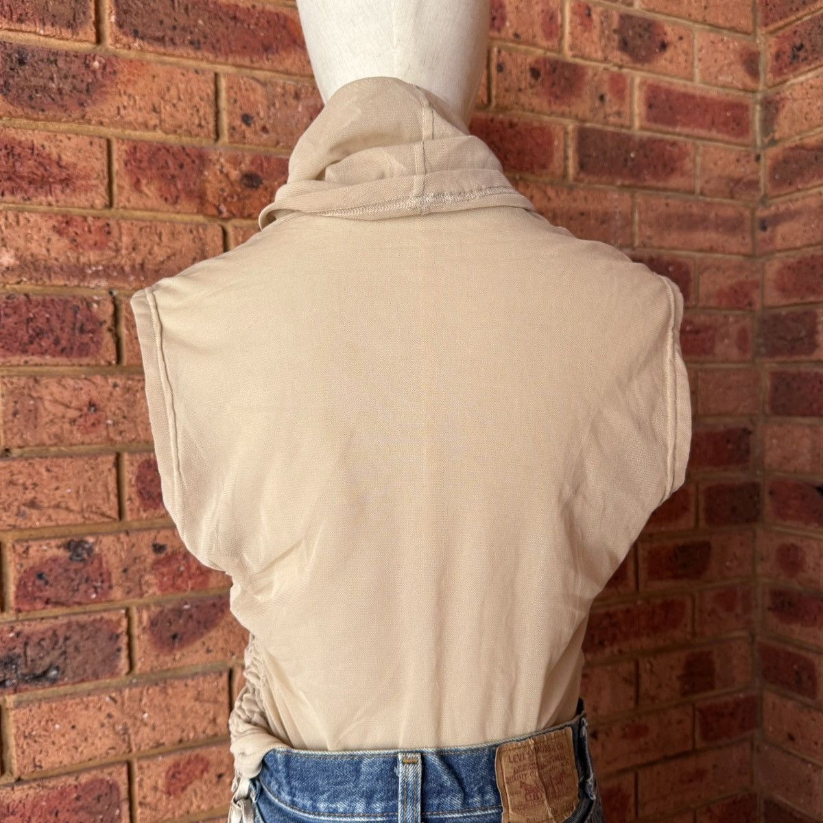 Japanese Brand × Vintage Vintage Eiko Kondo beige sleeveless top Size M / US 6-8 / IT 42-44 - 5 Thumbnail